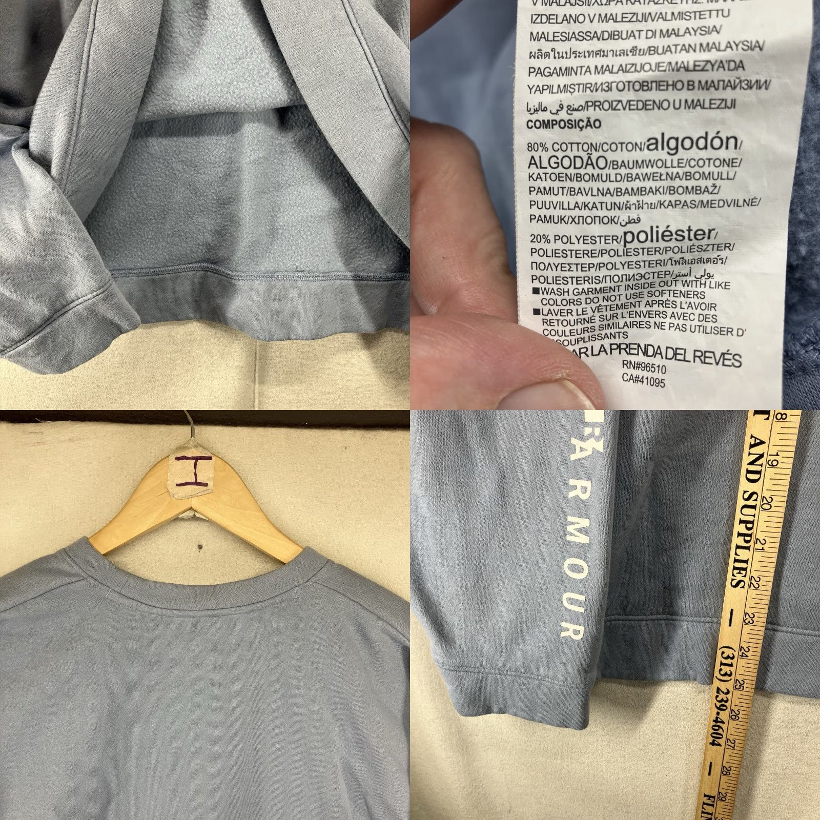 Under Armour Under Armour Sweatshirt WOMEN Regular Medium Blue Oversized Pullover Crew Neck Loose Fit 80s 90s Retro Logo Shirt? Size M / US 6-8 / IT 42-44 - 8 Thumbnail