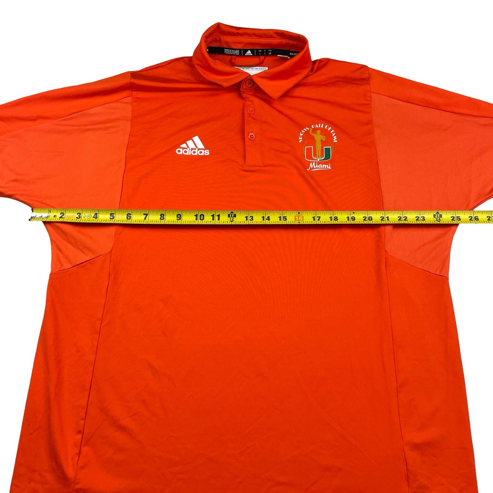 Adidas Miami Hurricanes Sports Hall Of Fame x Adidas Men’s Polo Shi Size US L / EU 52-54 / 3 - 8 Thumbnail