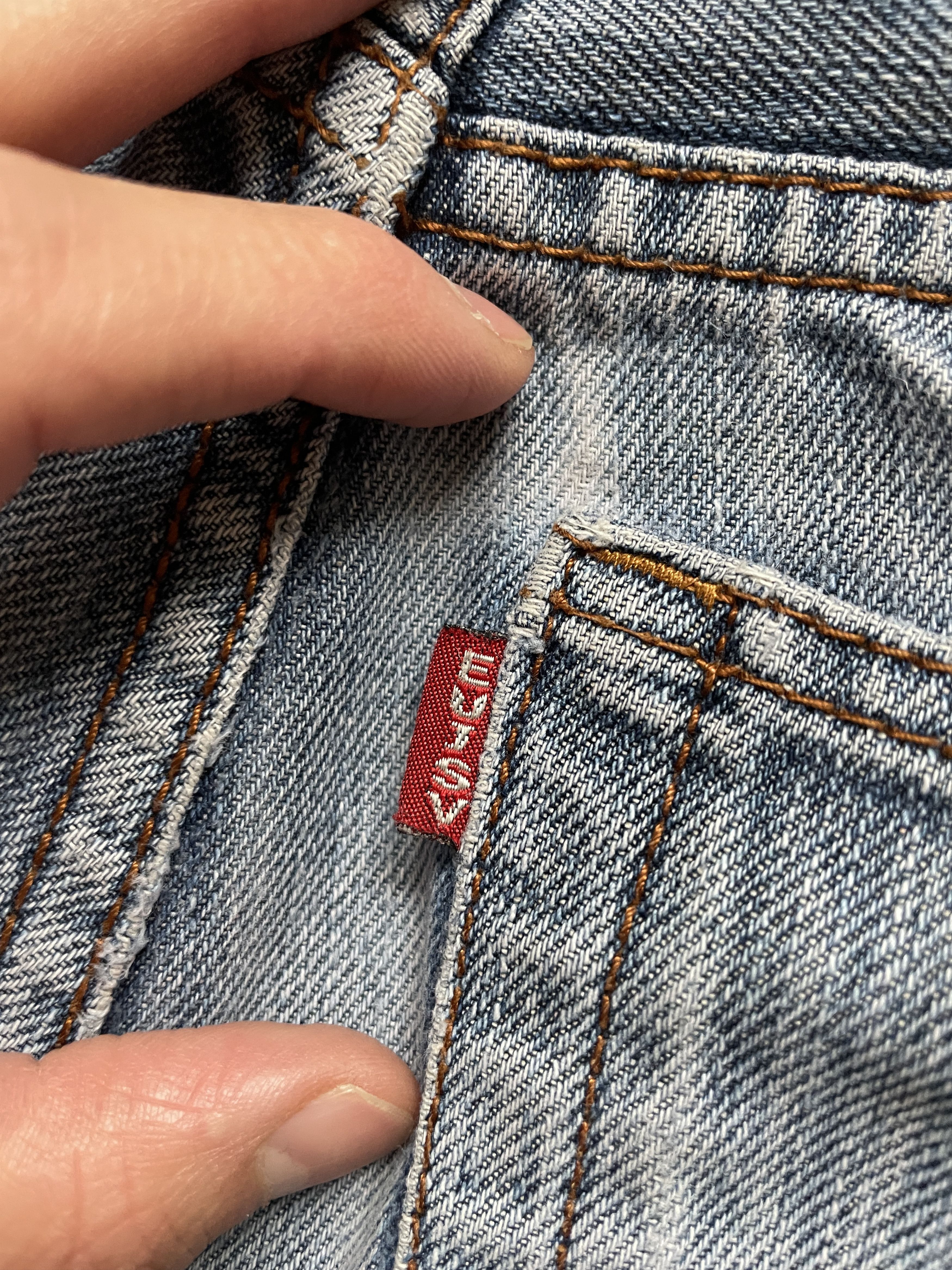 Evisu VINTAGE Y2K EVISU DISTRESSED LIGHT BLUE DENIM GOLD LOGO Size US 30 / EU 46 - 6 Thumbnail