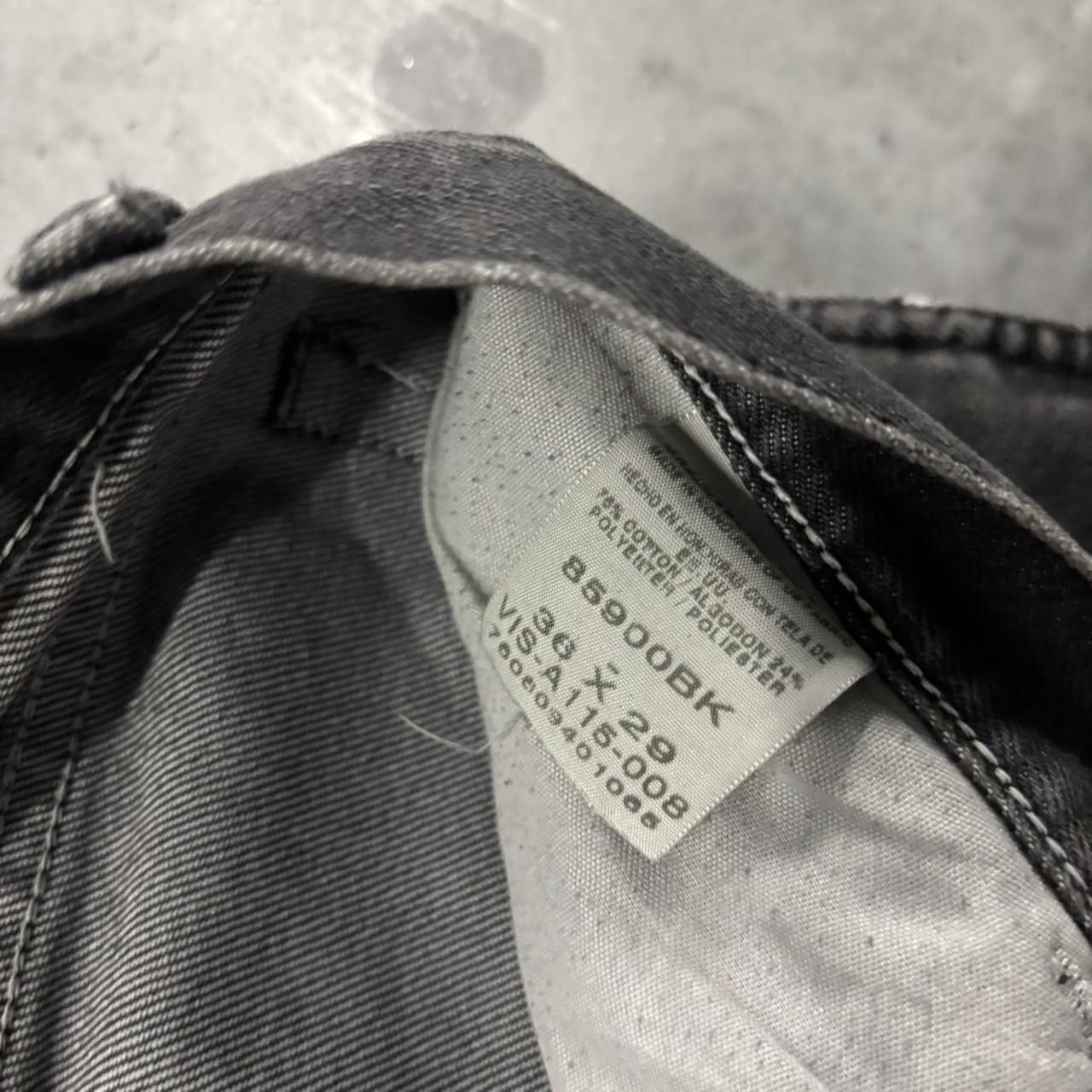 Vintage Crazy Vintage Y2K/2000s Grunge Faded Black Denim Jeans! 34x25 Size US 34 / EU 50 - 8 Thumbnail