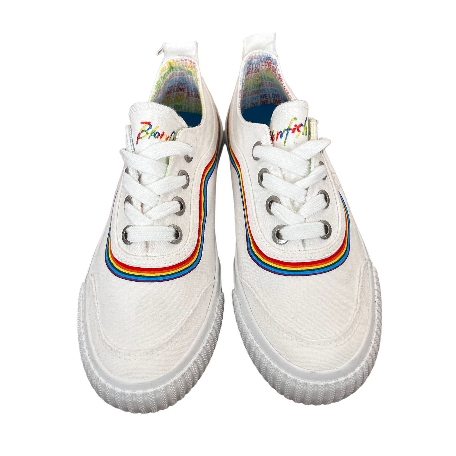 Other Blowfish White Rainbow Sneakers Sz 7.5 Size US 7.5 / IT 37.5 - 3 Thumbnail