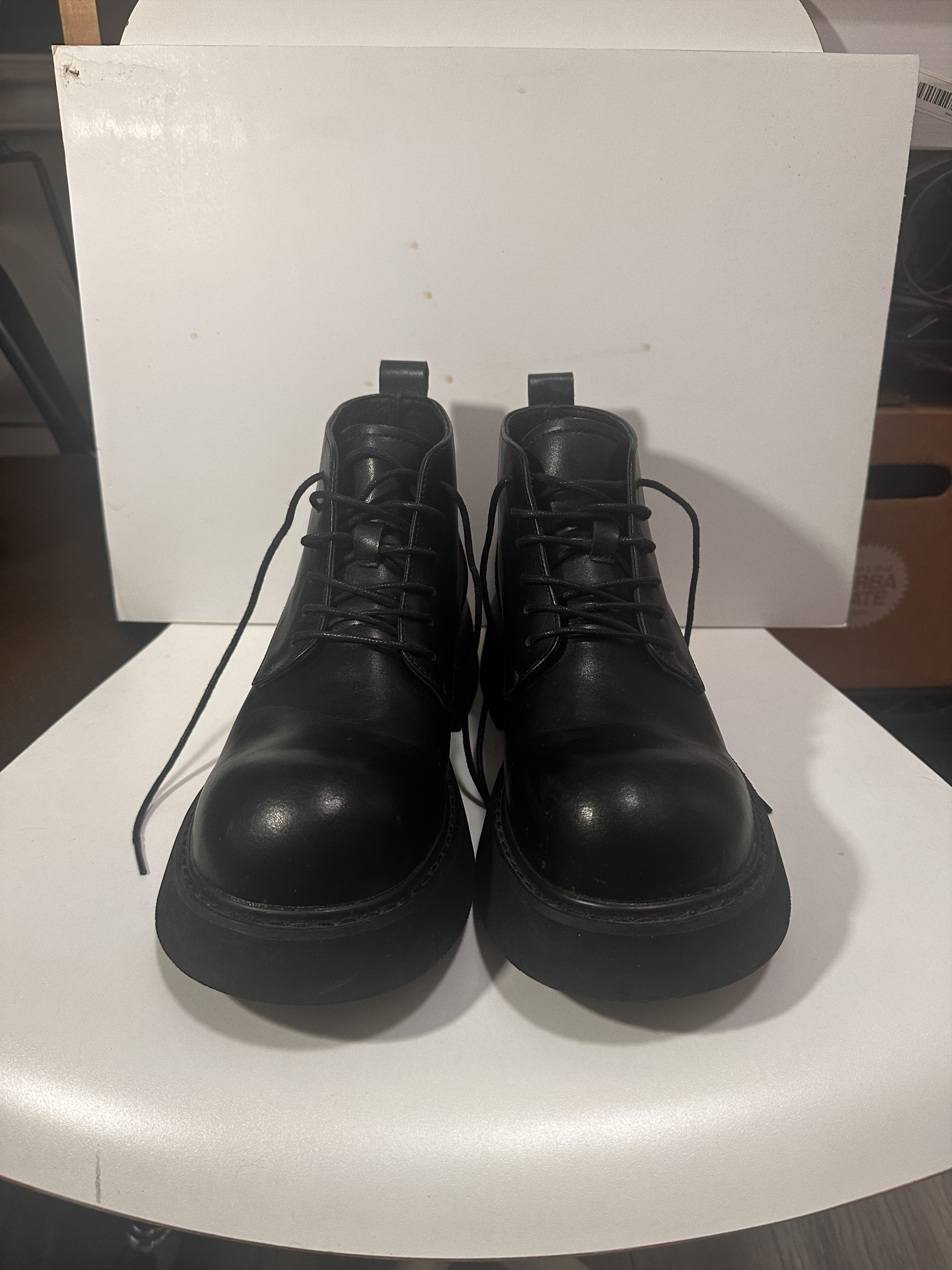 Japanese Brand Chunky Derby Half Boots Size US 8 / EU 41 - 2 Thumbnail