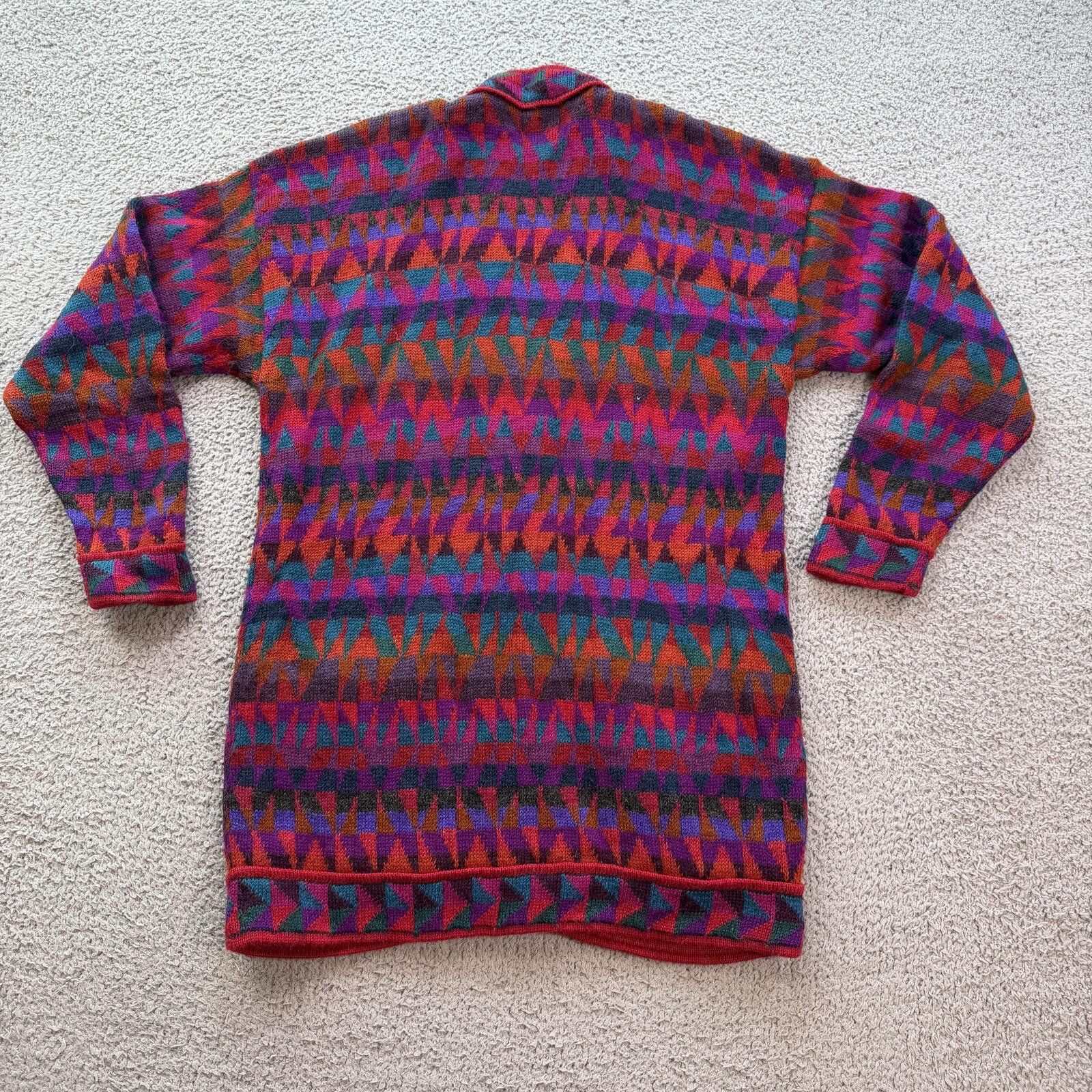 Peter Millar Vintage 100% Alpaca Wool Cardigan Sweater Handmade Bolivia M Size M / US 6-8 / IT 42-44 - 2 Thumbnail