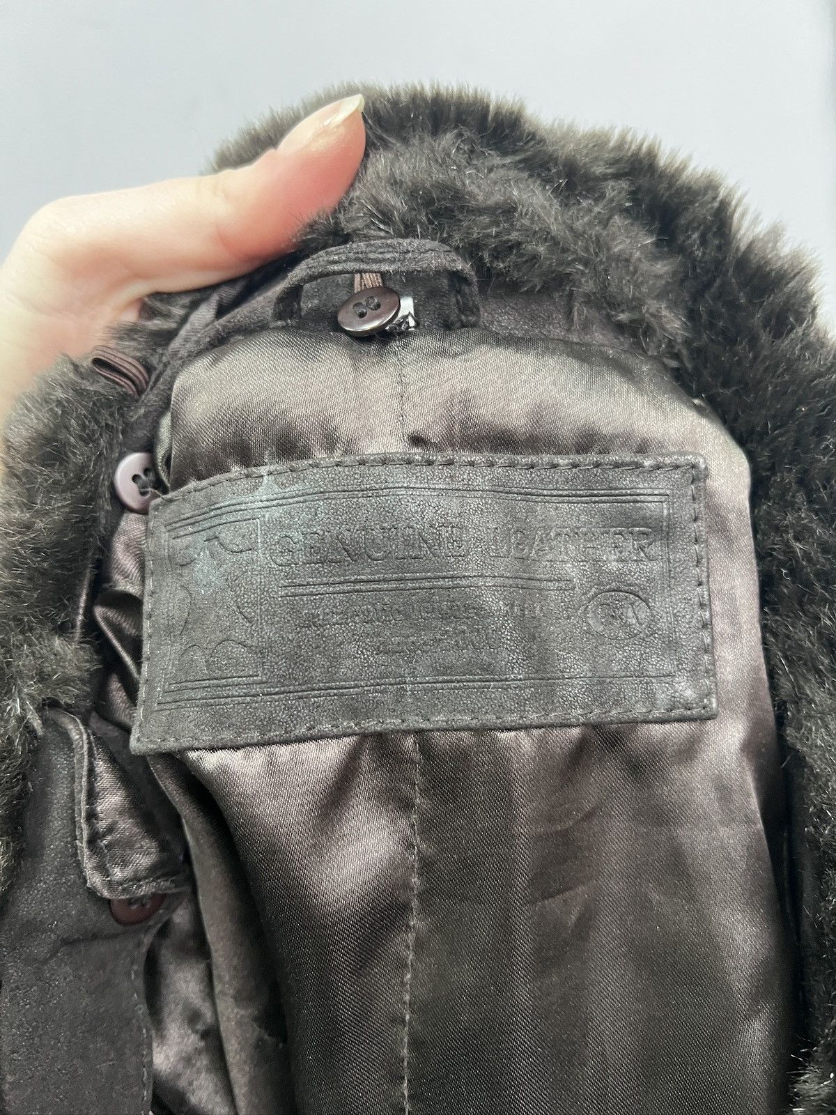 Hysteric Glamour Suede leather fur collar gothic leather jacket y2k style Size US M / EU 48-50 / 2 - 11 Thumbnail