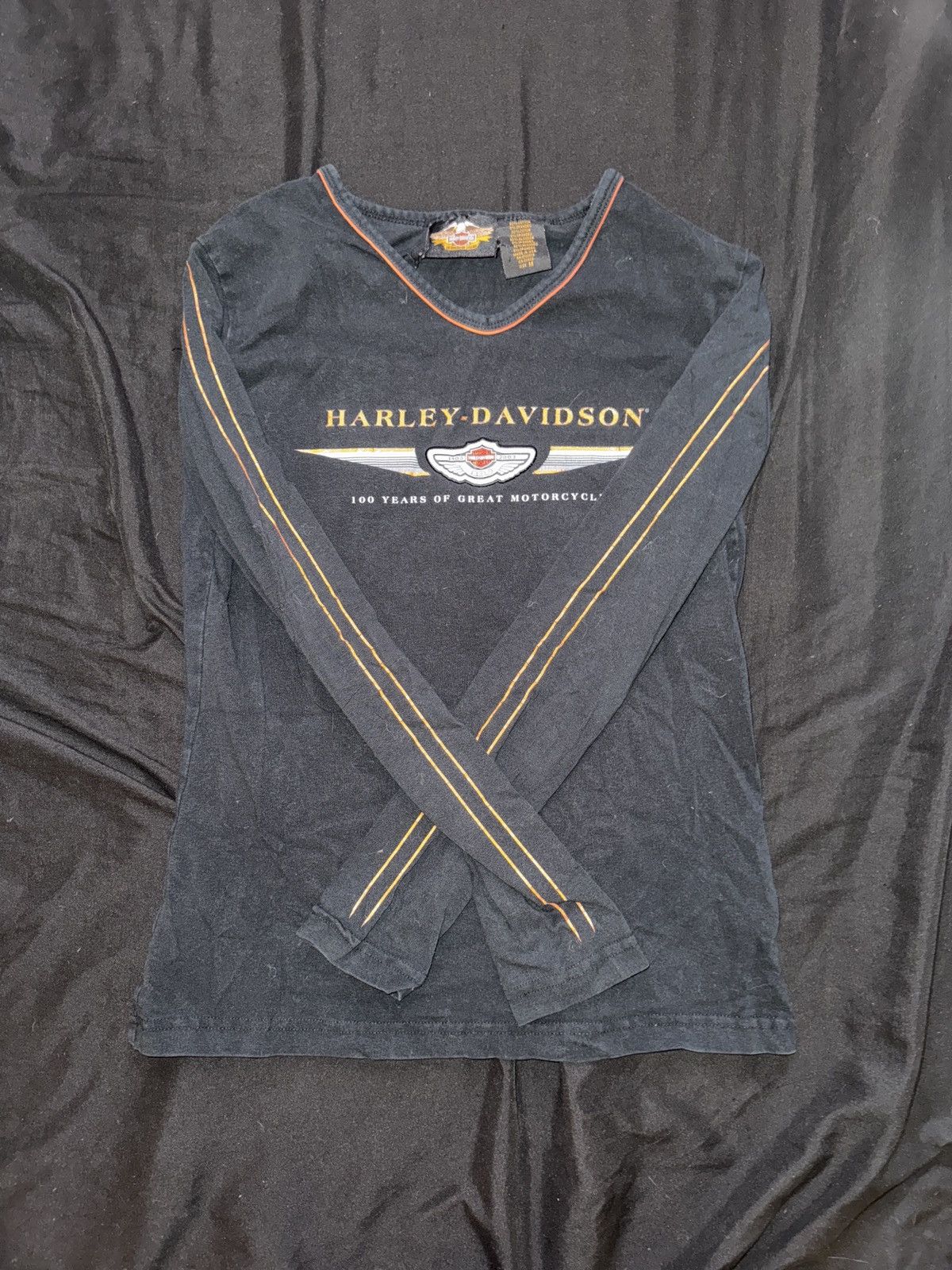 Harley Davidson Harley Davidson long-sleeve w/ orange details Size M / US 6-8 / IT 42-44 - 1 Thumbnail