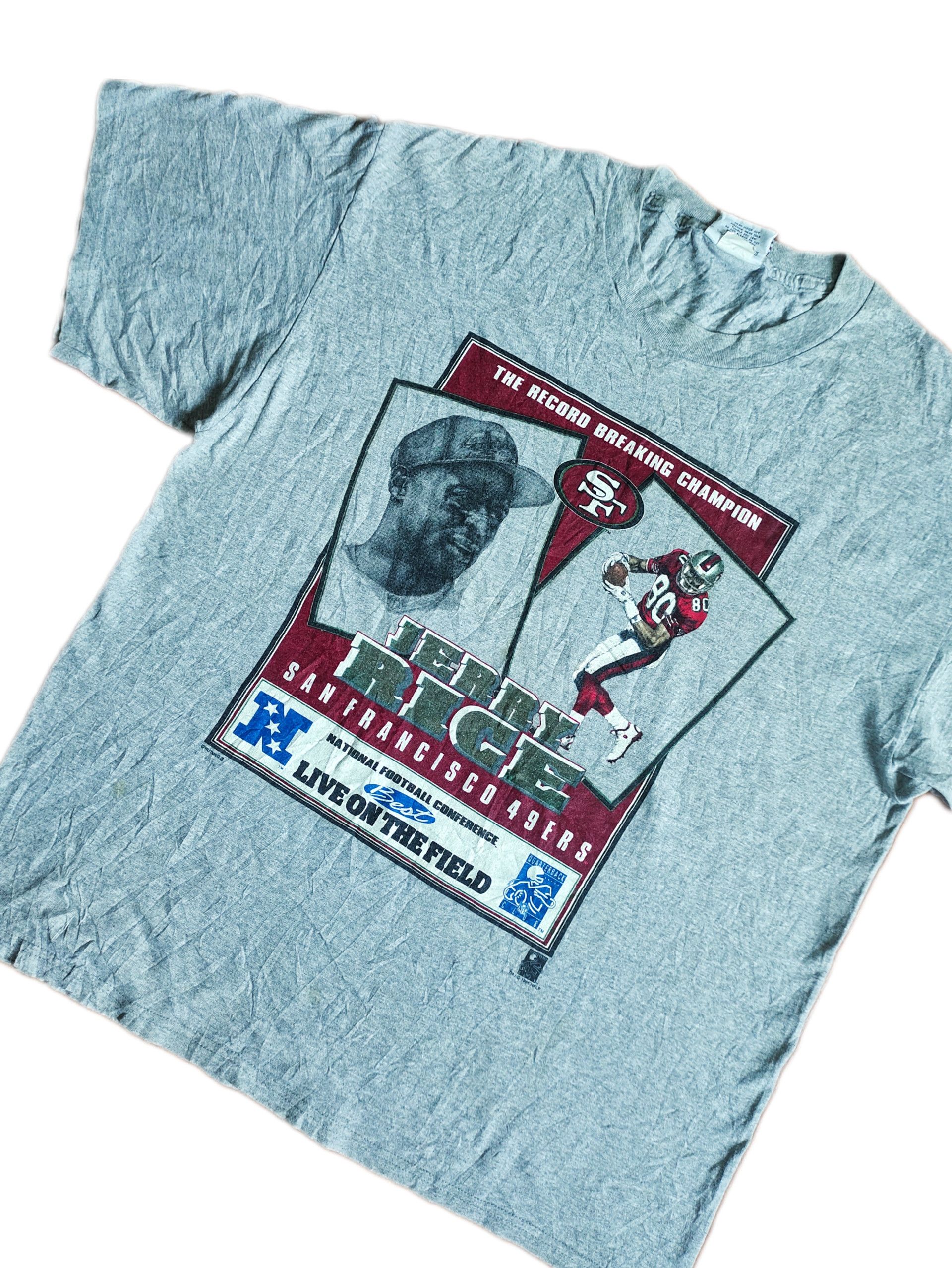 NFL × Nutmeg × Vintage Vintage Jerry Rice Player 90s T-shirt NFL Nutmeg Size US XL / EU 56 / 4 - 2 Thumbnail