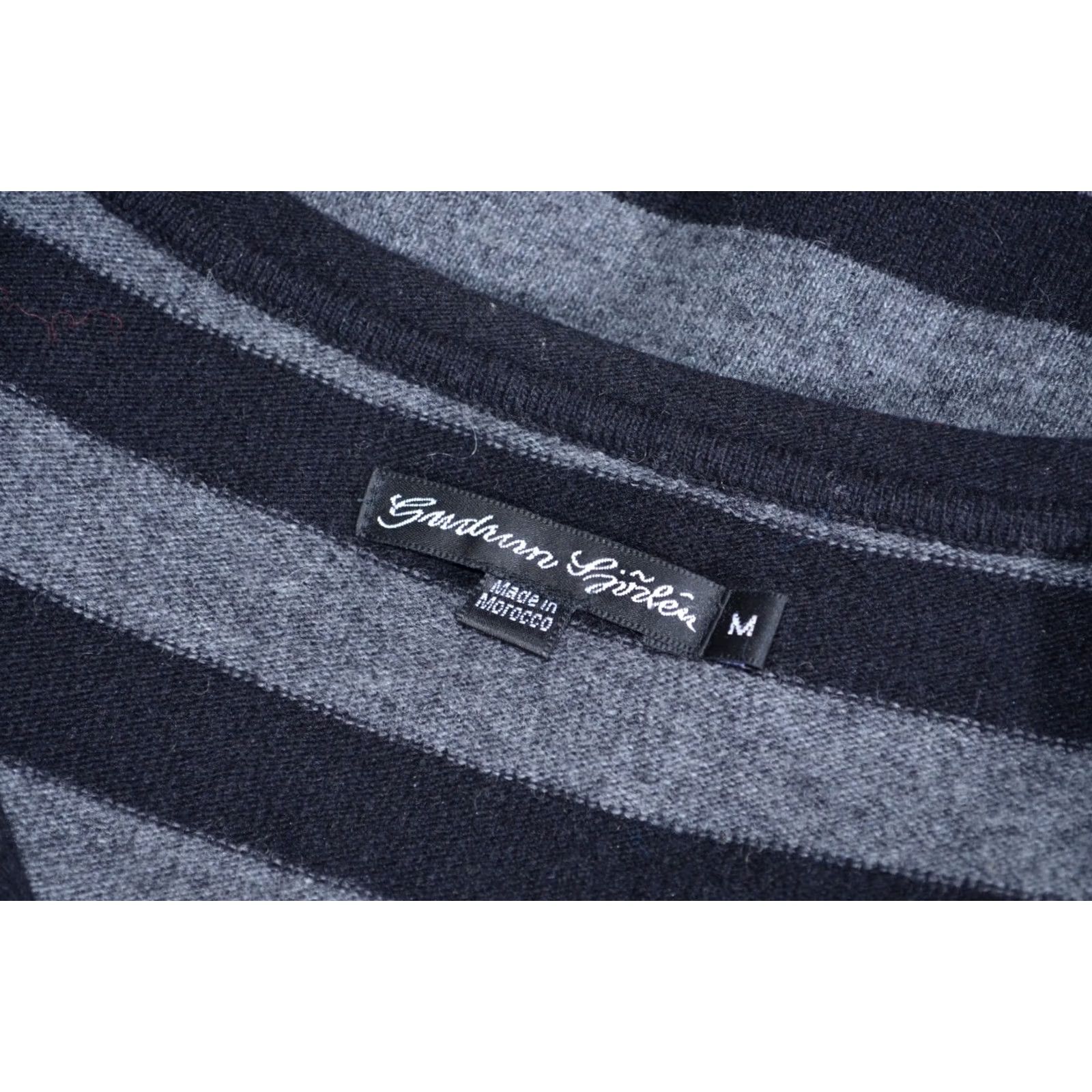 Vintage Gudrun Sjoden Cardigan Womens M Grey Women Long Jumper Striped Wool Blend Sleeve Size M / US 6-8 / IT 42-44 - 7 Thumbnail