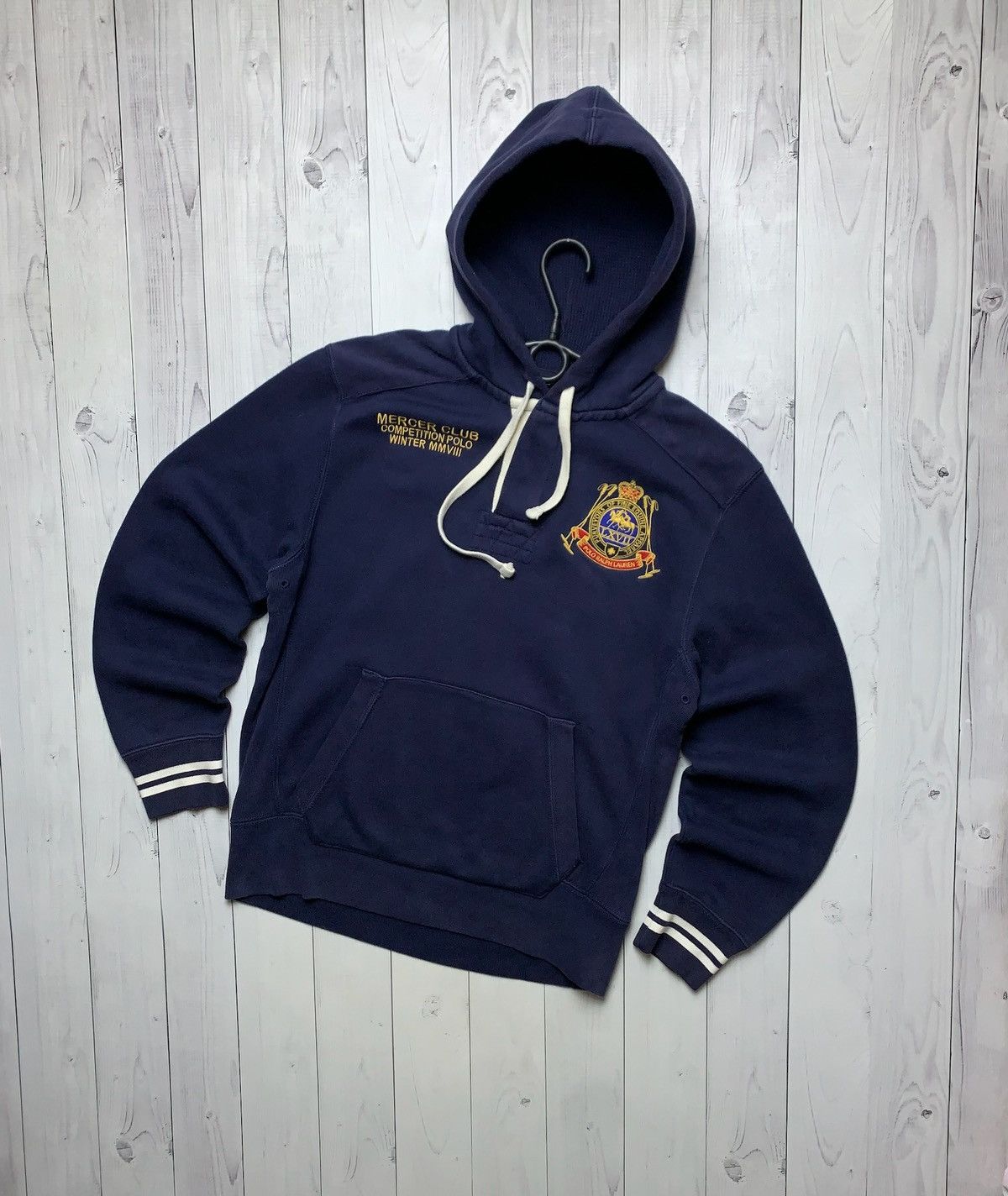 Polo Ralph Lauren × Vintage Vintage polo Ralph Lauren big logo hoodie rugby 3 winter S Size US S / EU 44-46 / 1 - 2 Thumbnail