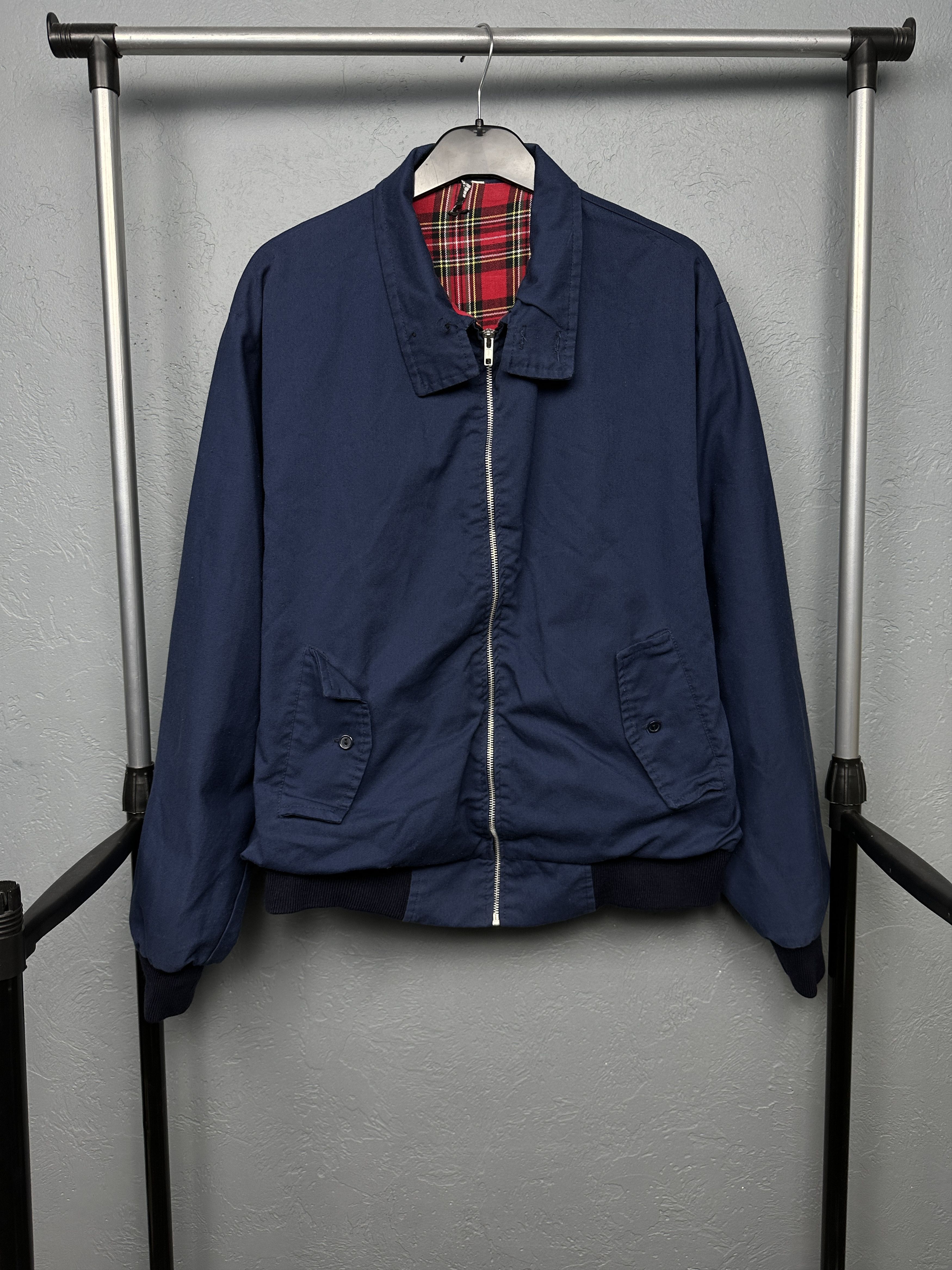 Vintage Vintage England Plaid Lined Collared Bomber Jacket Size US L / EU 52-54 / 3 - 1 Thumbnail