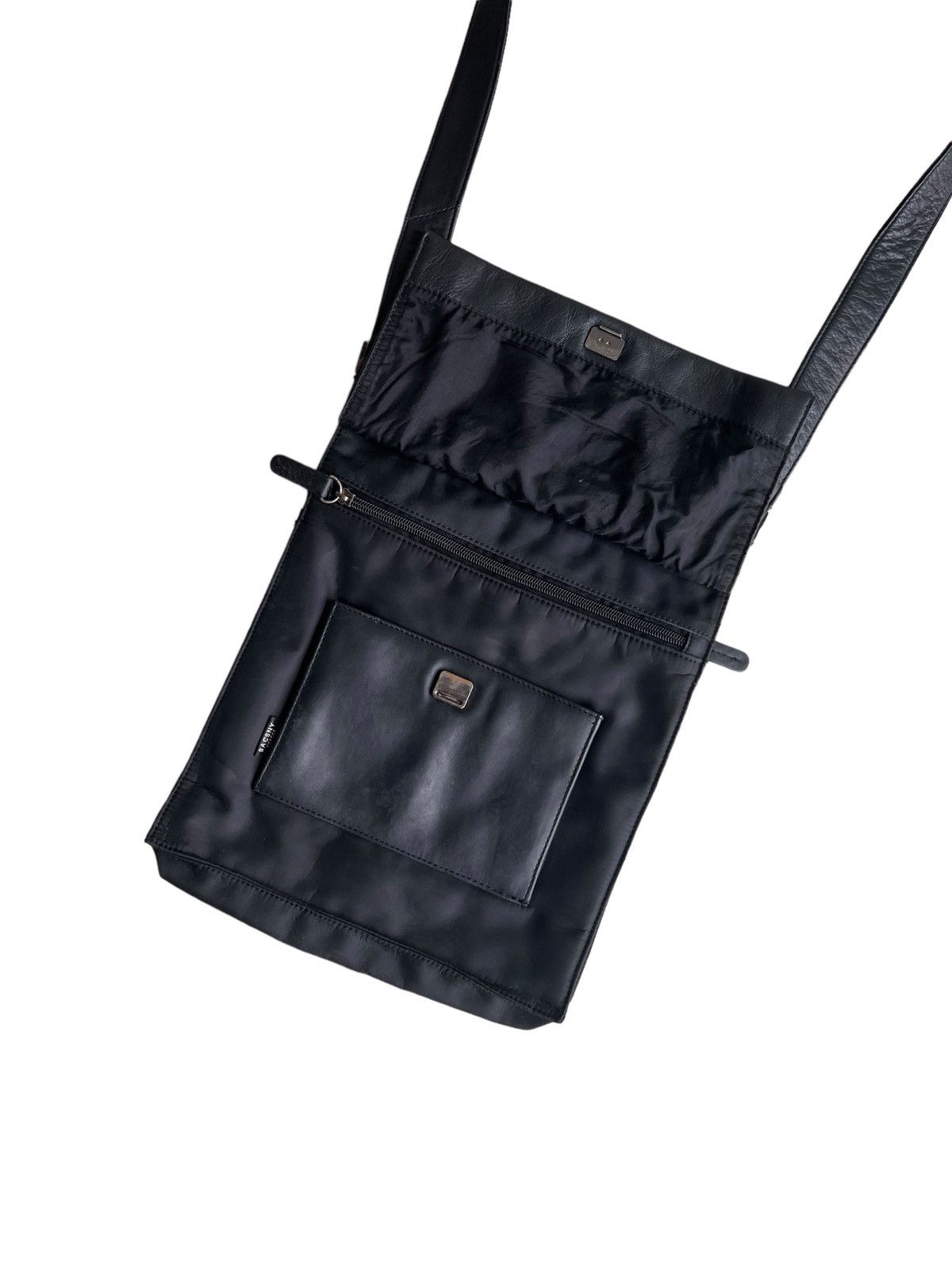 Yohji Yamamoto 90s Yohji Yamamoto Y'saccs Hybrid Leather Nylon Tactical Bag Size ONE SIZE - 3 Thumbnail