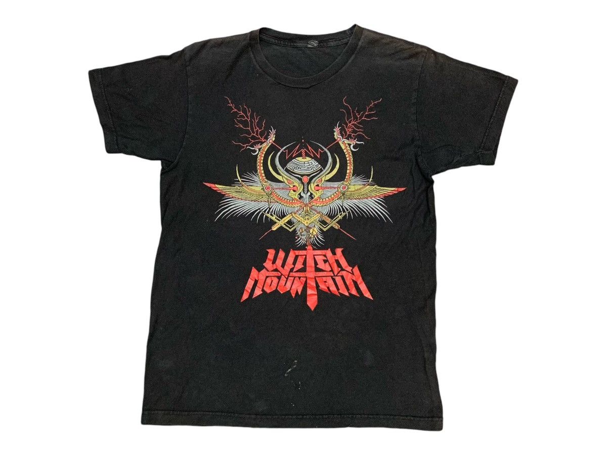 Thrashed Faded Witch Mountain Doom Metal Band Tee