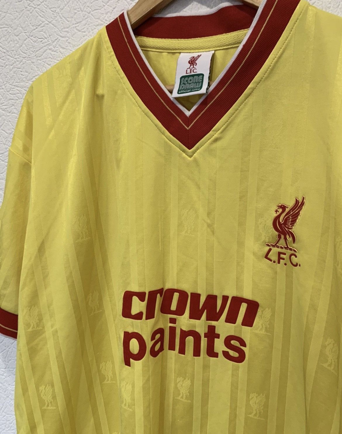 Other LIVERPOOL VINTAGE 90’s SOCCER JERSEY YELLOW CROWN PAINTS Size US XL / EU 56 / 4 - 2 Thumbnail