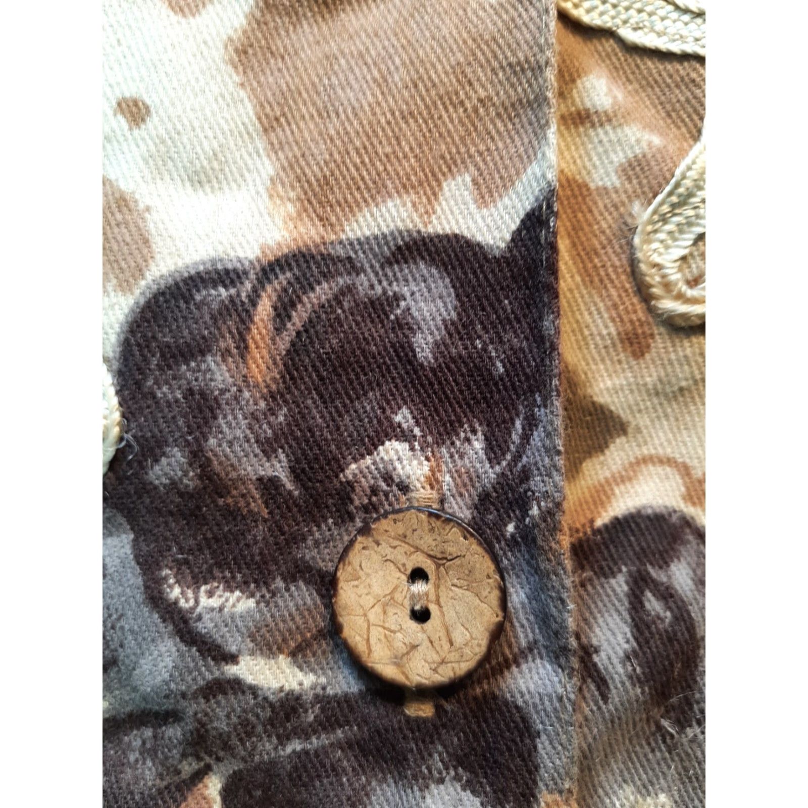 Vintage Notations Womans Jacket Button Up Medium M Collar Sequins Long Sleeve Jacket Size M / US 6-8 / IT 42-44 - 3 Thumbnail