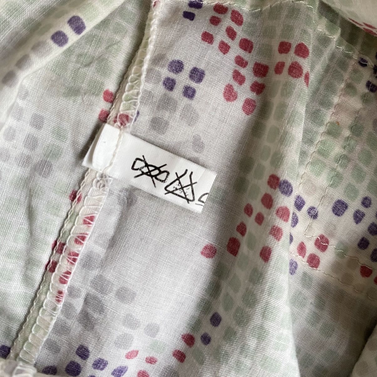 Kenzo Kenzo White Sleeveless Printed Button-Up Shirt Size S / US 4 / IT 40 - 12 Thumbnail