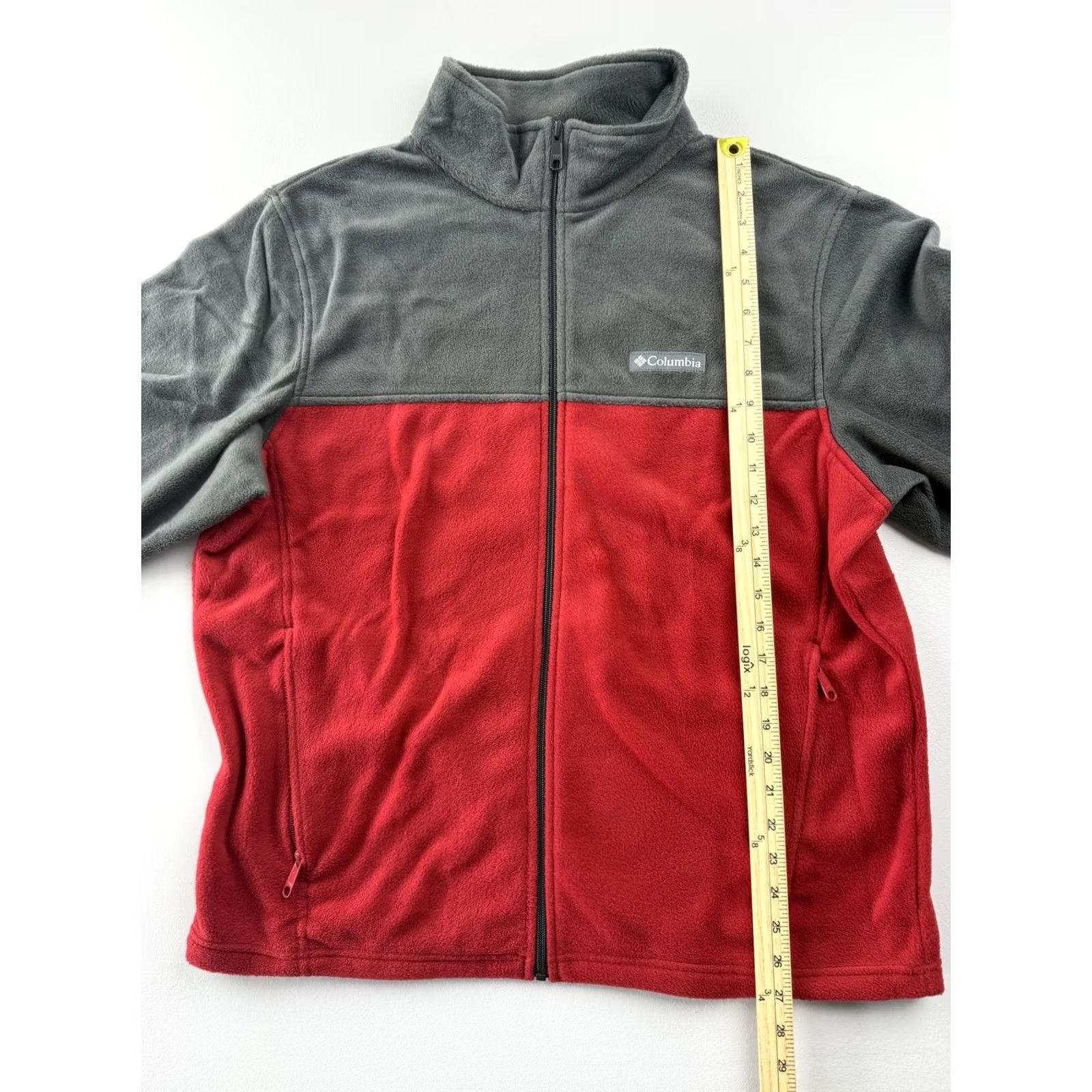 Vintage Columbia Jacket Mens Large Red Gray Fleece Full Zip Pockets Outdoor Hiking Size US L / EU 52-54 / 3 - 4 Thumbnail