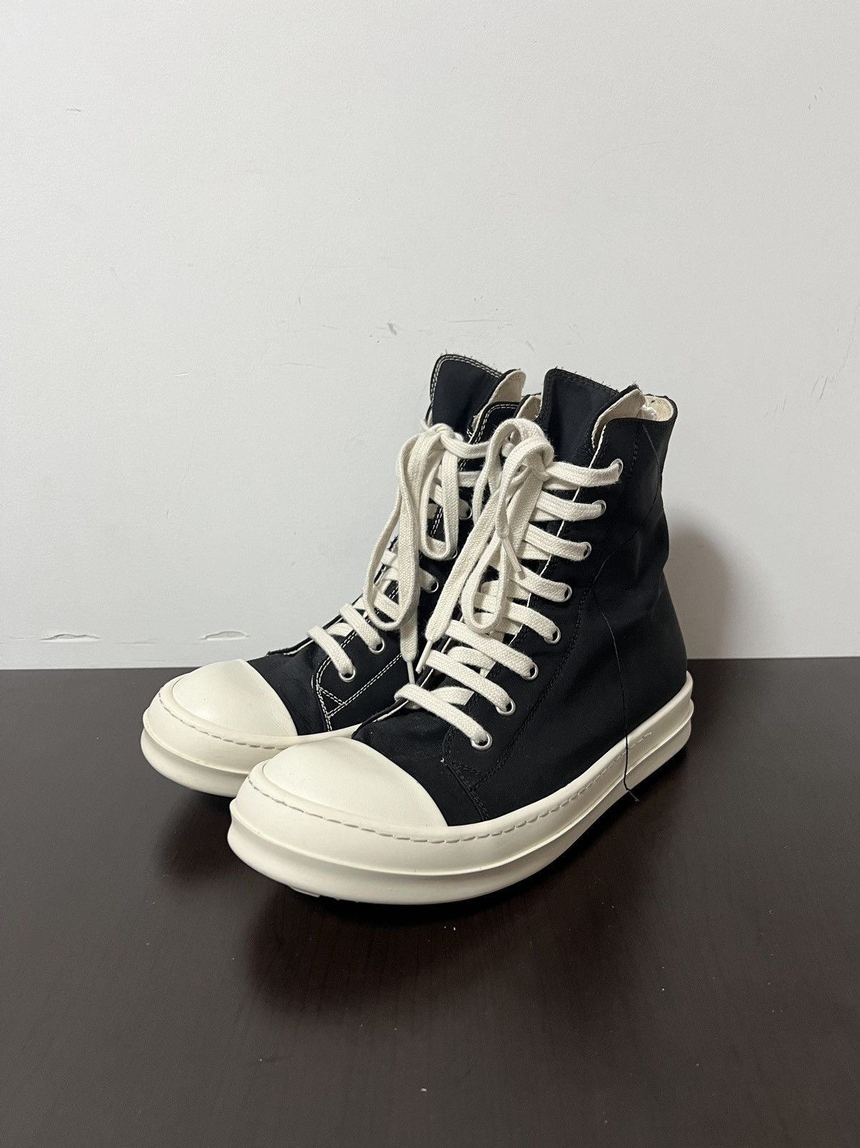 Rick Owens Drkshdw Rick owens ss19 ramones high top sneakers sz38 Size US 8 / IT 38 - 1 Thumbnail