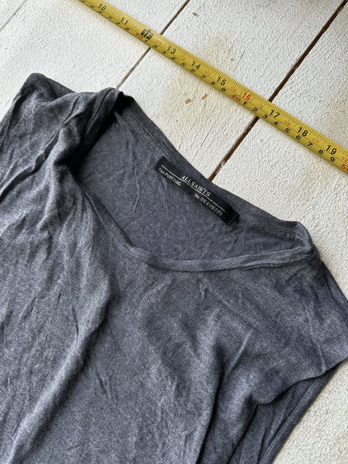 Allsaints 🚨ALLSAINTS GRAY RED TANK TOP LUXURY OPIUM Size US M / EU 48-50 / 2 - 6 Thumbnail