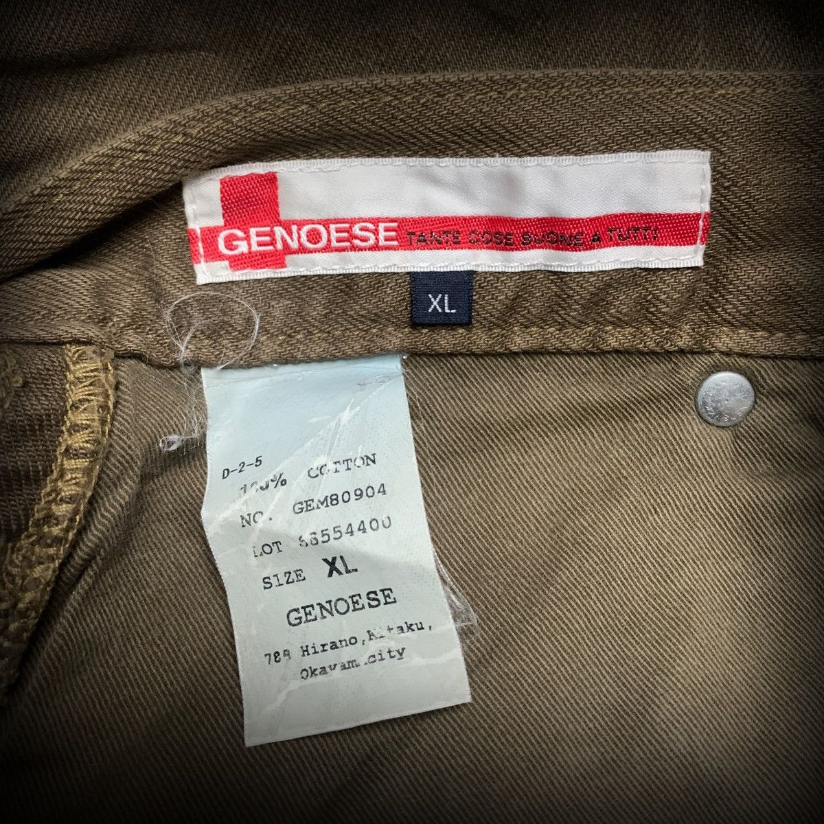 Japanese Brand GENOESE Japanese Archive Zip Pocket Military Pants xl Size US 33 - 4 Thumbnail