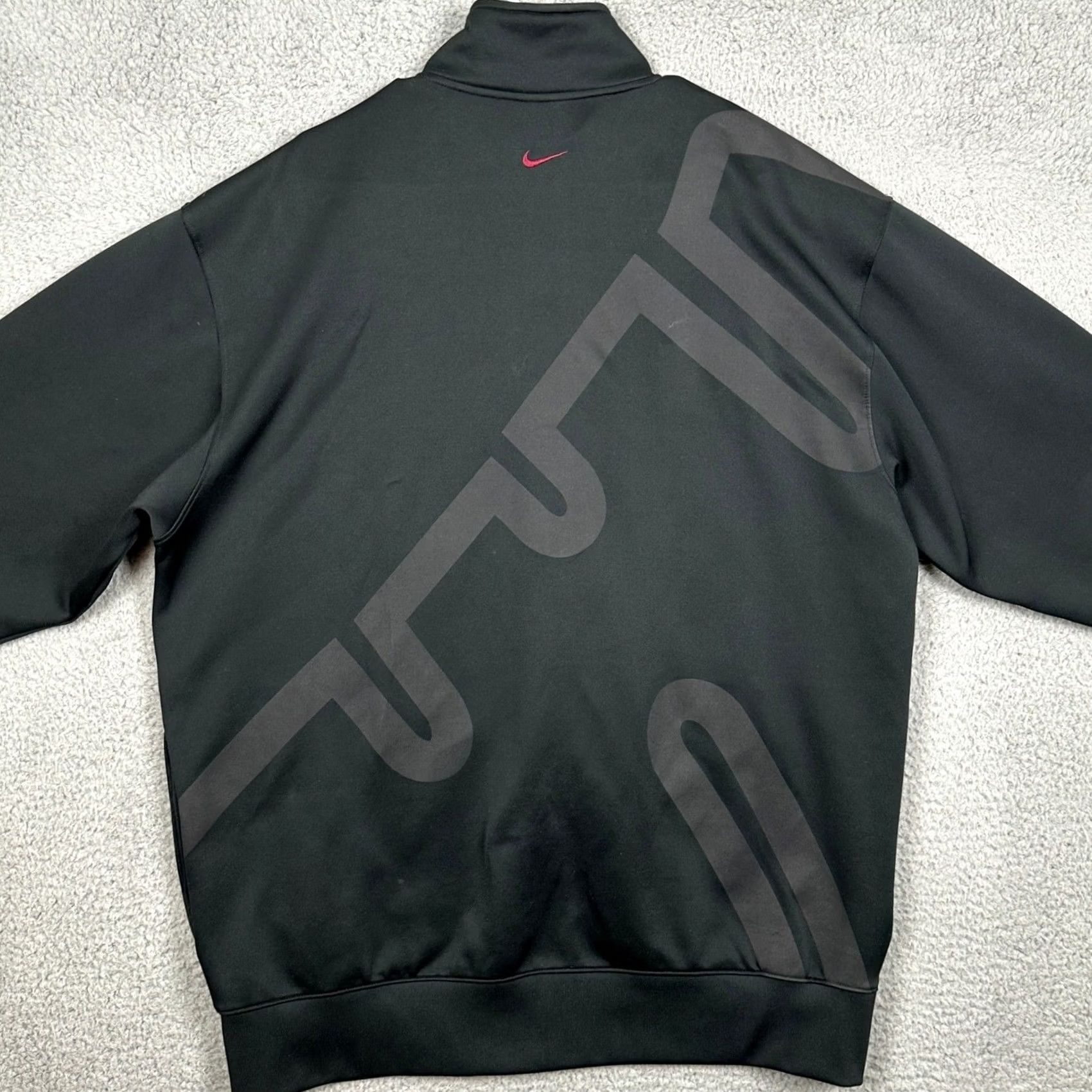 Nike VINTAGE Nike Lebron James LBJ Track Jacket Full Zip Mens Large Black Long Sleeve Logo Size US L / EU 52-54 / 3 - 3 Thumbnail