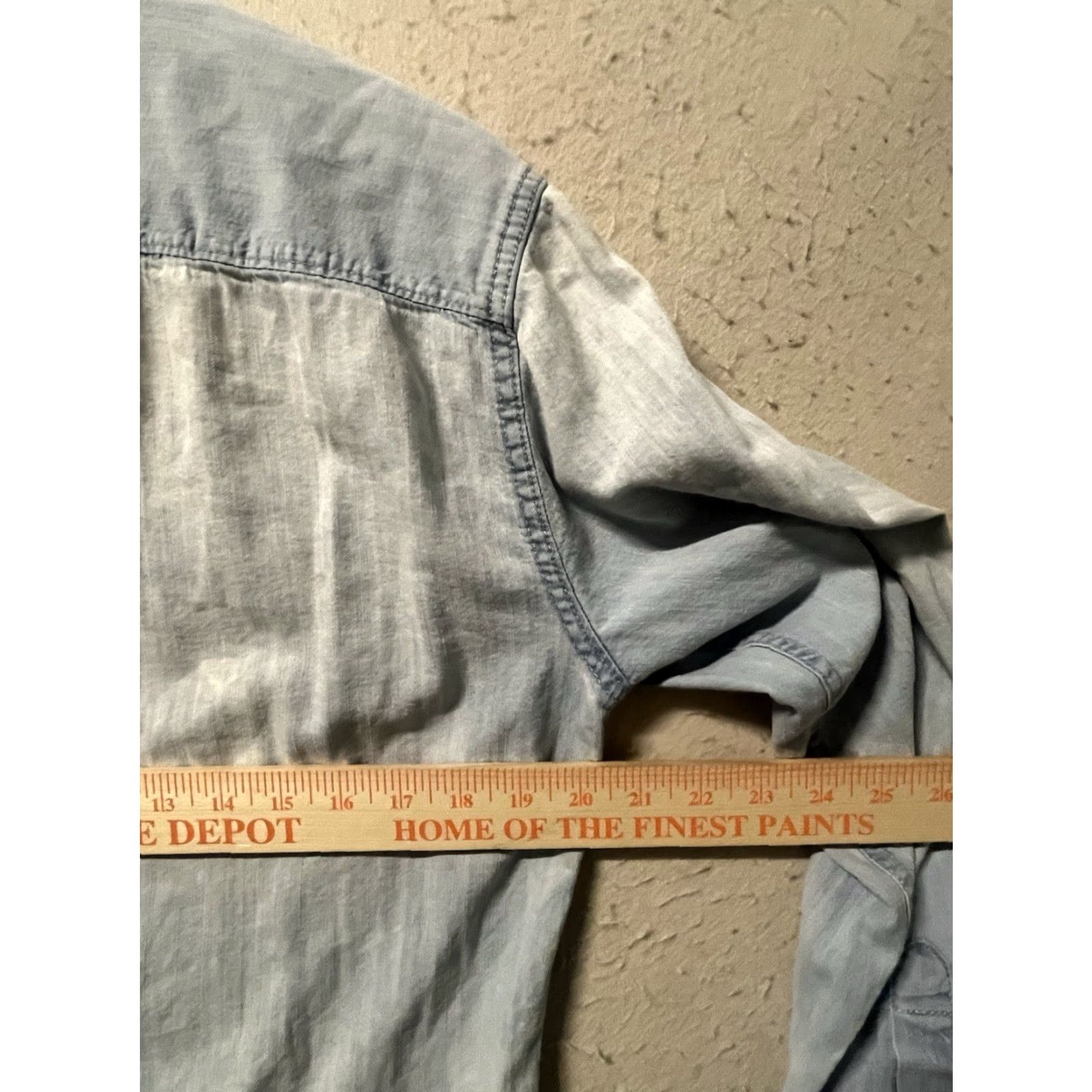 Wrangler Wrangler Button-Up Shirt Mens M Blue Long Sleeve Snap Button Cotton Blend Casual Regular Fit Size US M / EU 48-50 / 2 - 3 Thumbnail