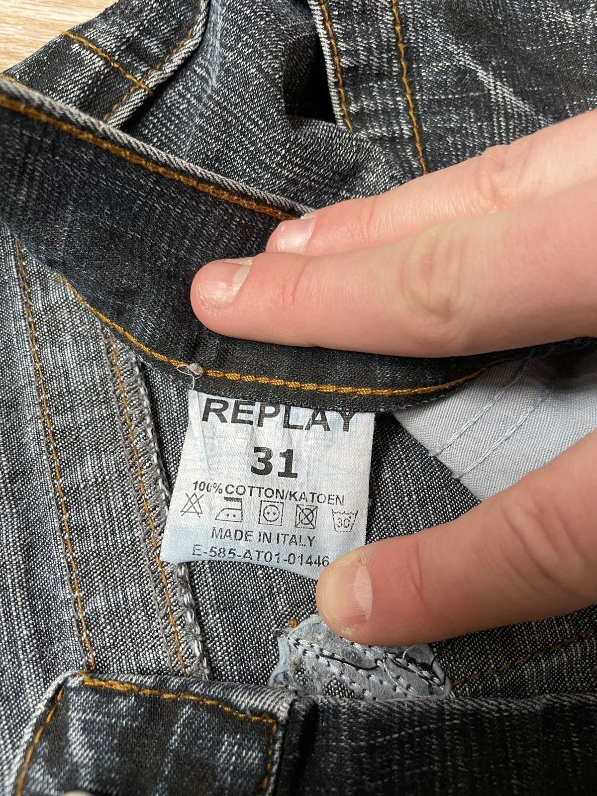 Japanese Brand × Replay × Vintage Y2K Archive Rare Italy Designers Vintage Replay Denim Jeans Size US 31 - 14 Thumbnail