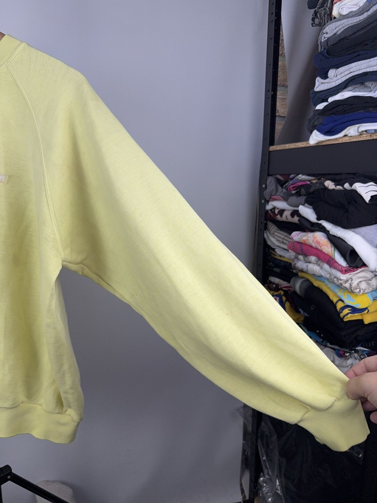 Levi's Vintage Clothing 90s Levi’s Retro Faded Yellow Raglan Crewneck Sweatshirt Size US L / EU 52-54 / 3 - 5 Thumbnail