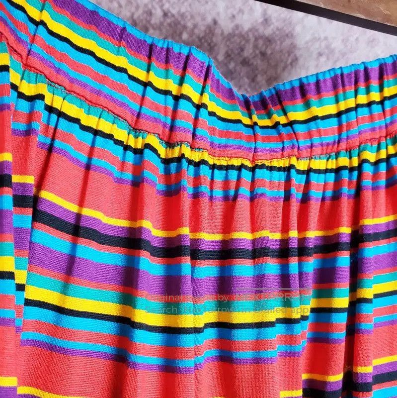 Yves Saint Laurent Yves Saint Laurent Striped Midi Skirt for Women . Size 28" / US 6 / IT 42 - 9 Thumbnail
