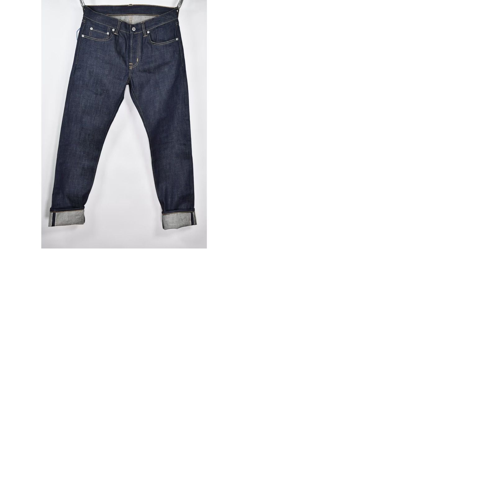 Denime ASPHALTE Candiani Selvedge Denim Jeans Main Selling Point Shirt Mens W31 Blue 5-Pocket 34in Inseam Regular Size 31 Cotton Denim Vintage No Size US 31 - 9 Thumbnail