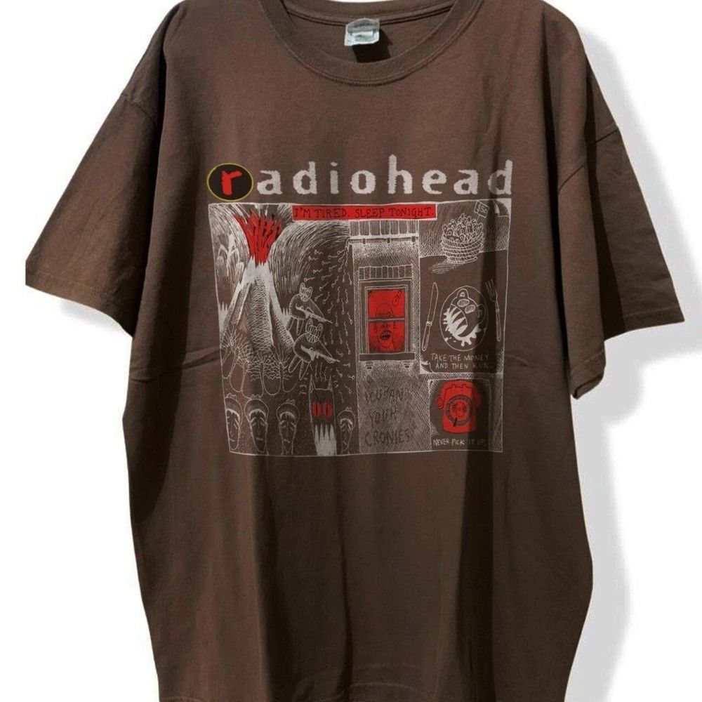 Other Radiohead Band t shirt dark chocolate T Shirt Size US L / EU 52-54 / 3 - 1 Preview