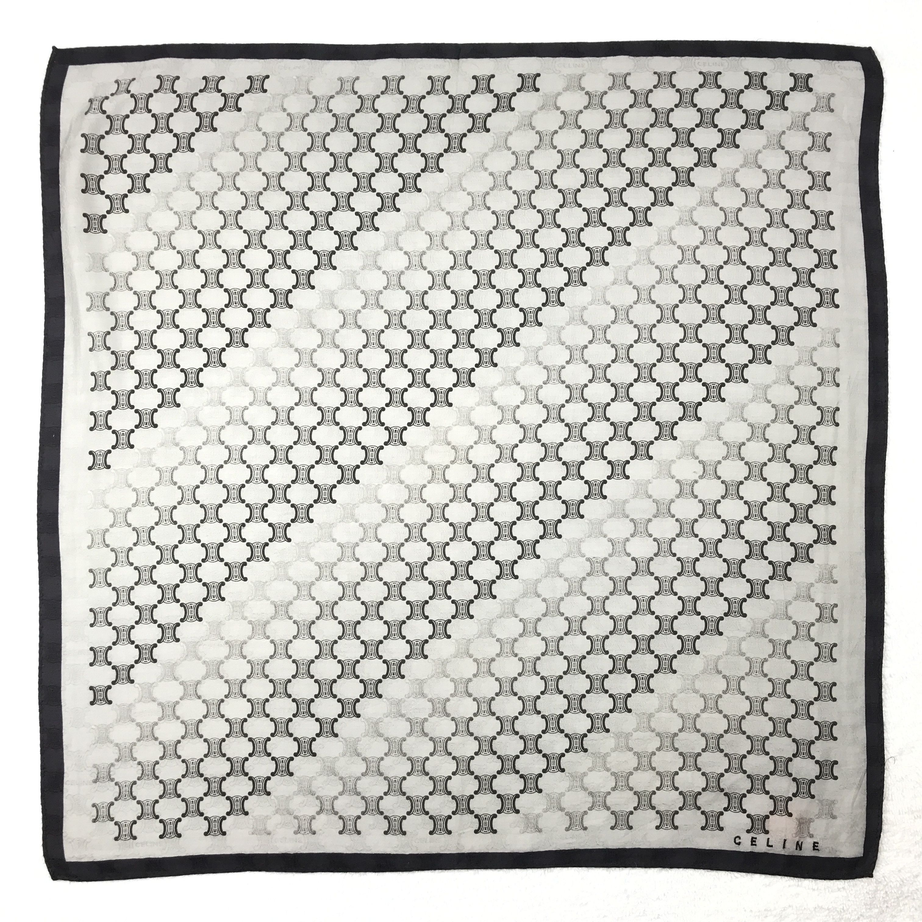 Celine × Vintage Vintage Celine Monogram Bandana Neckerchief Handkerchief Size ONE SIZE - 1 Thumbnail