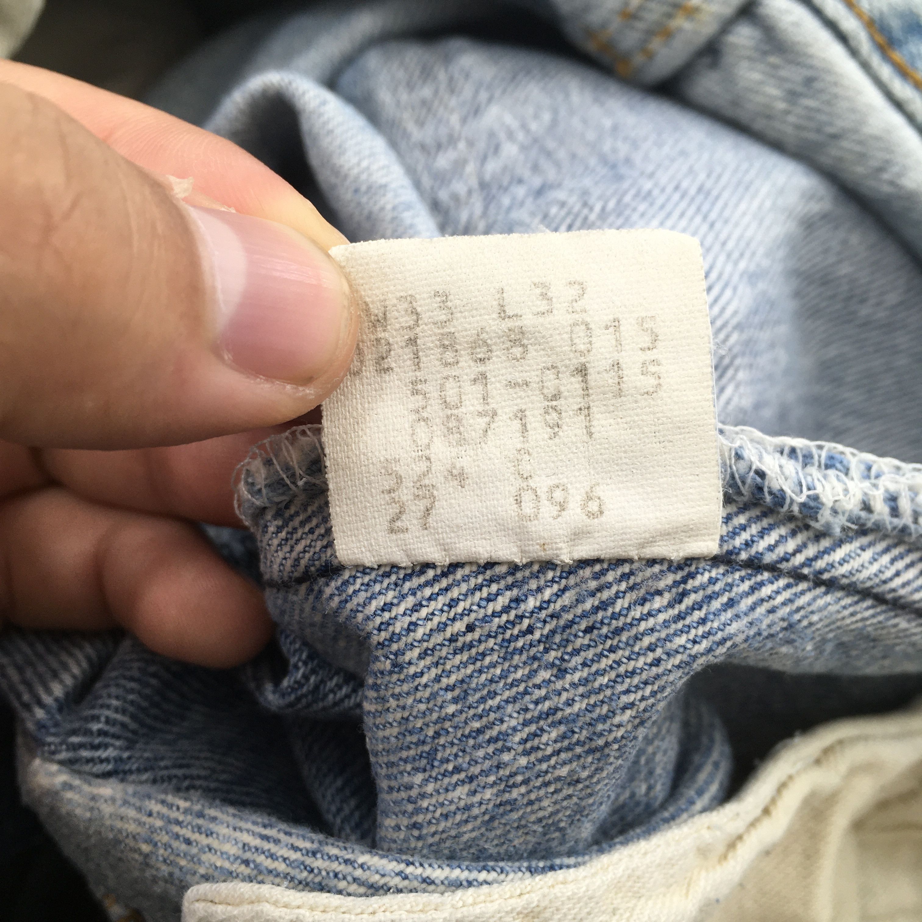 Levi's Size 30x28.5 Vintage 90s Levi's 501 Faded Blue Jeans Size US 30 / EU 46 - 14 Thumbnail