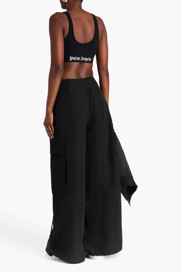 Palm Angels o1y1125 Cargo Sweatpant in Black Size 27" / US 4 / IT 40 - 3 Thumbnail