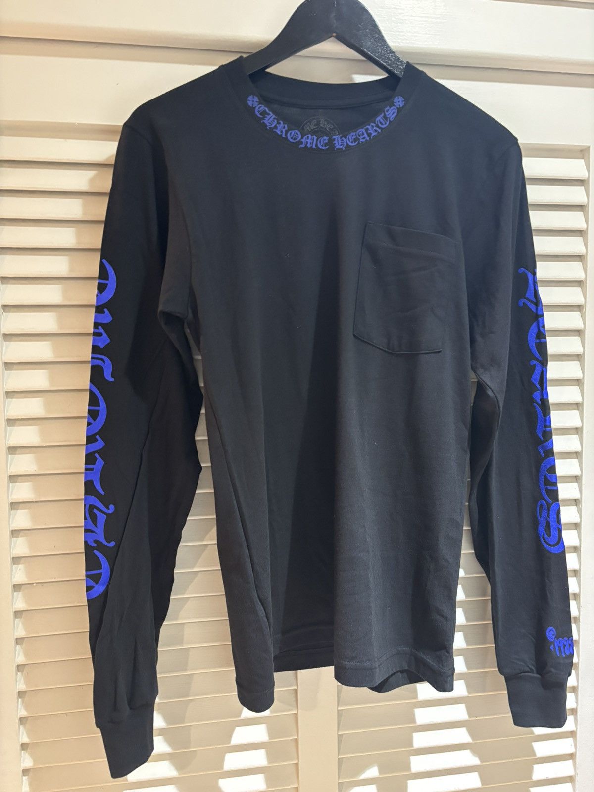 Chrome Hearts Chrome hearts 1988 long sleeve black blue size small 