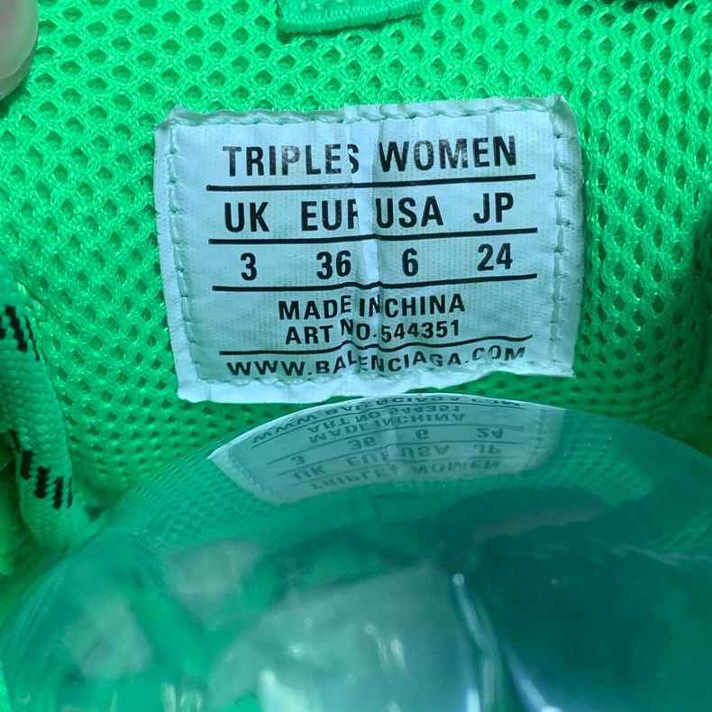Balenciaga Balenciaga size 36 Triples Fluorescent Green Daddy Shoes 25 Size US 5 / EU 37 - 8 Thumbnail