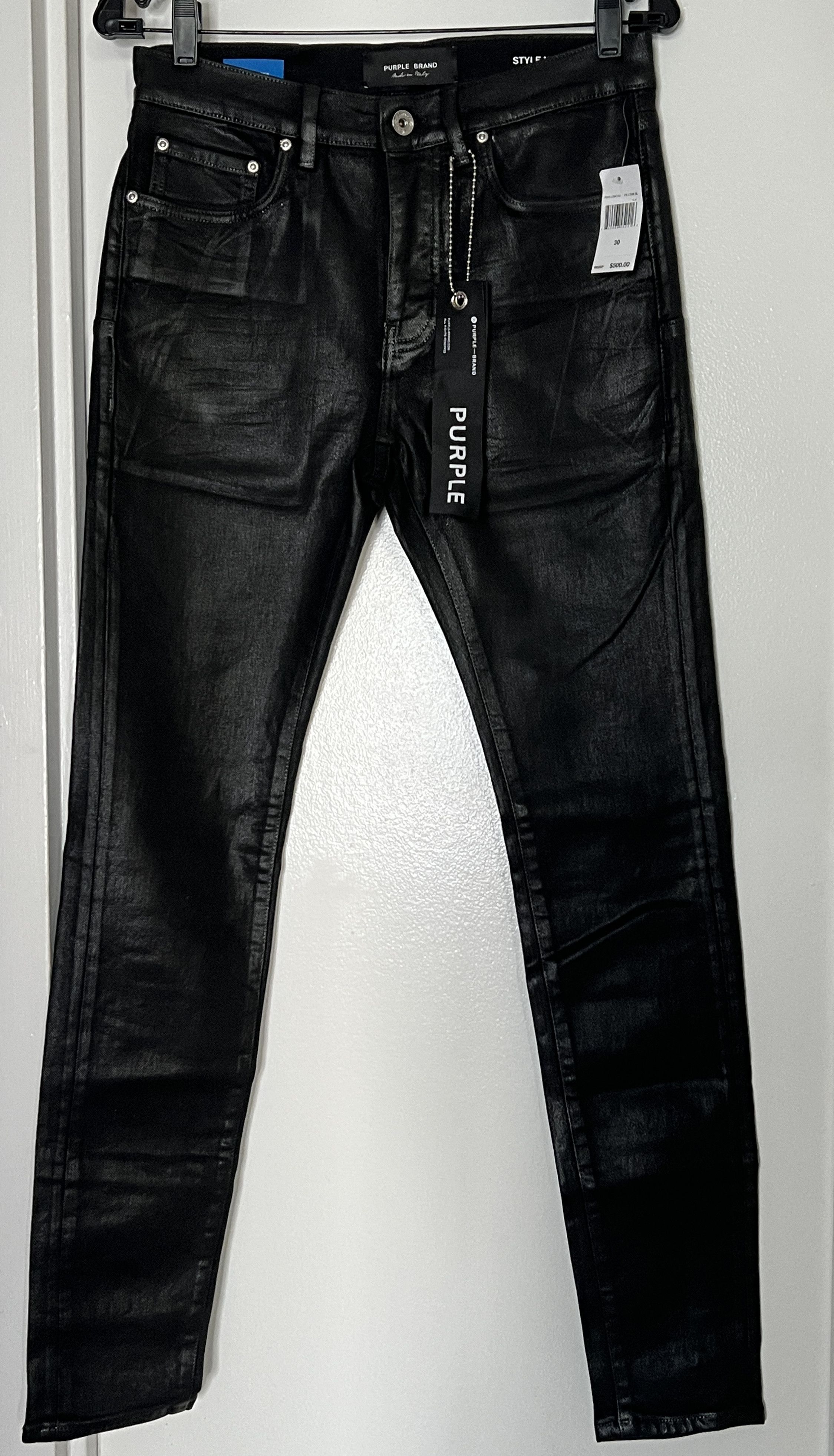 Purple Brand P001 Black Wax Denim Black Tag Limited Edition!
