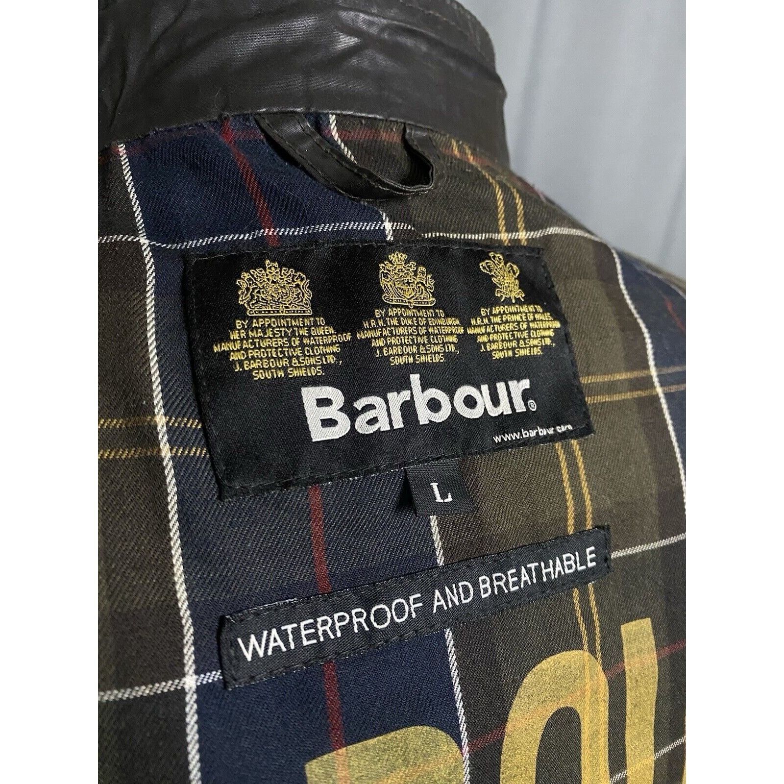 Barbour Barbour Carbon Finish Flyer Men's Brown High Neck Bomber Jac Size US L / EU 52-54 / 3 - 13 Thumbnail
