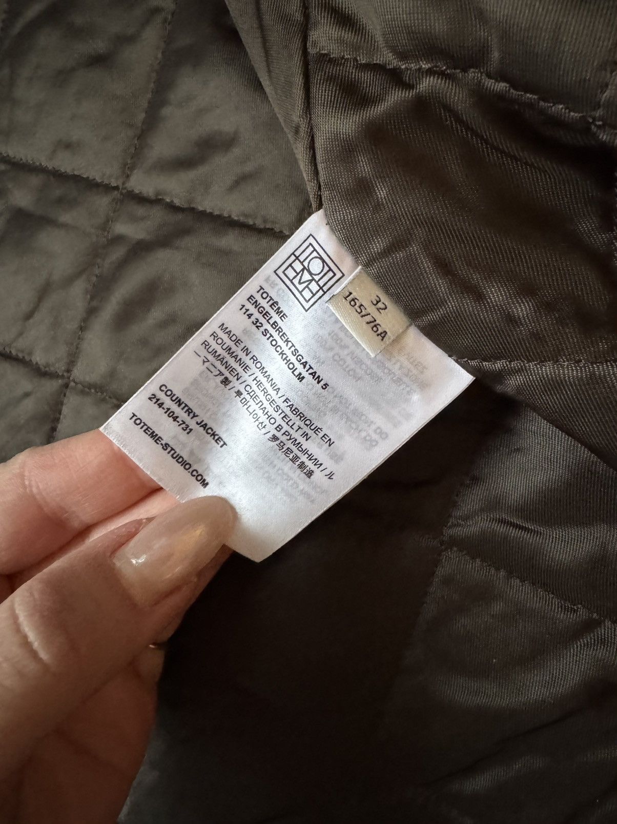 Toteme Toteme Country jacket in color forest size 32 Size XS / US 0-2 / IT 36-38 - 8 Thumbnail