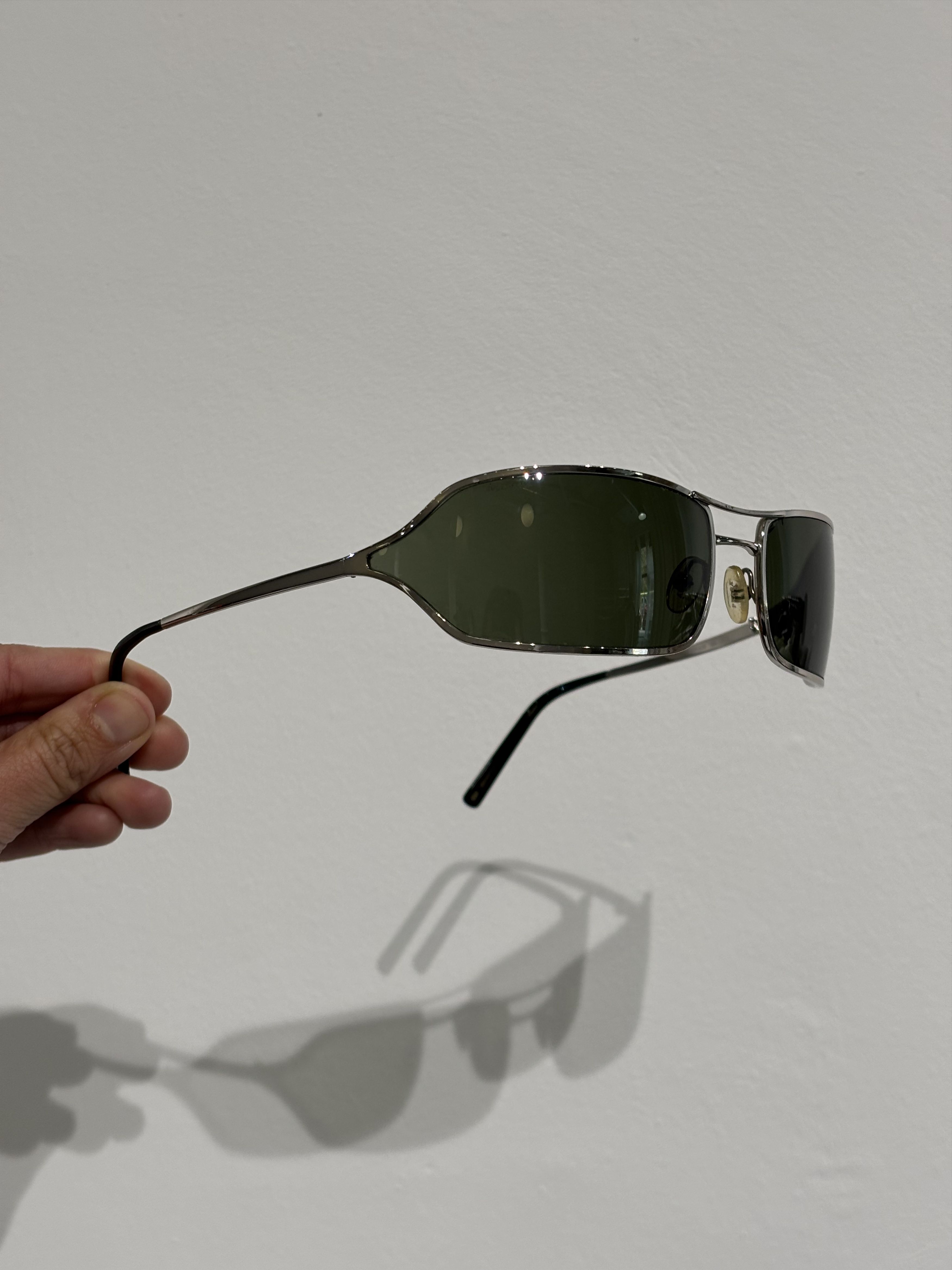 Prada PRADA Sunglasses 2004 Rimless Sport Metal Frame Shield RI715 Size ONE SIZE - 2 Thumbnail
