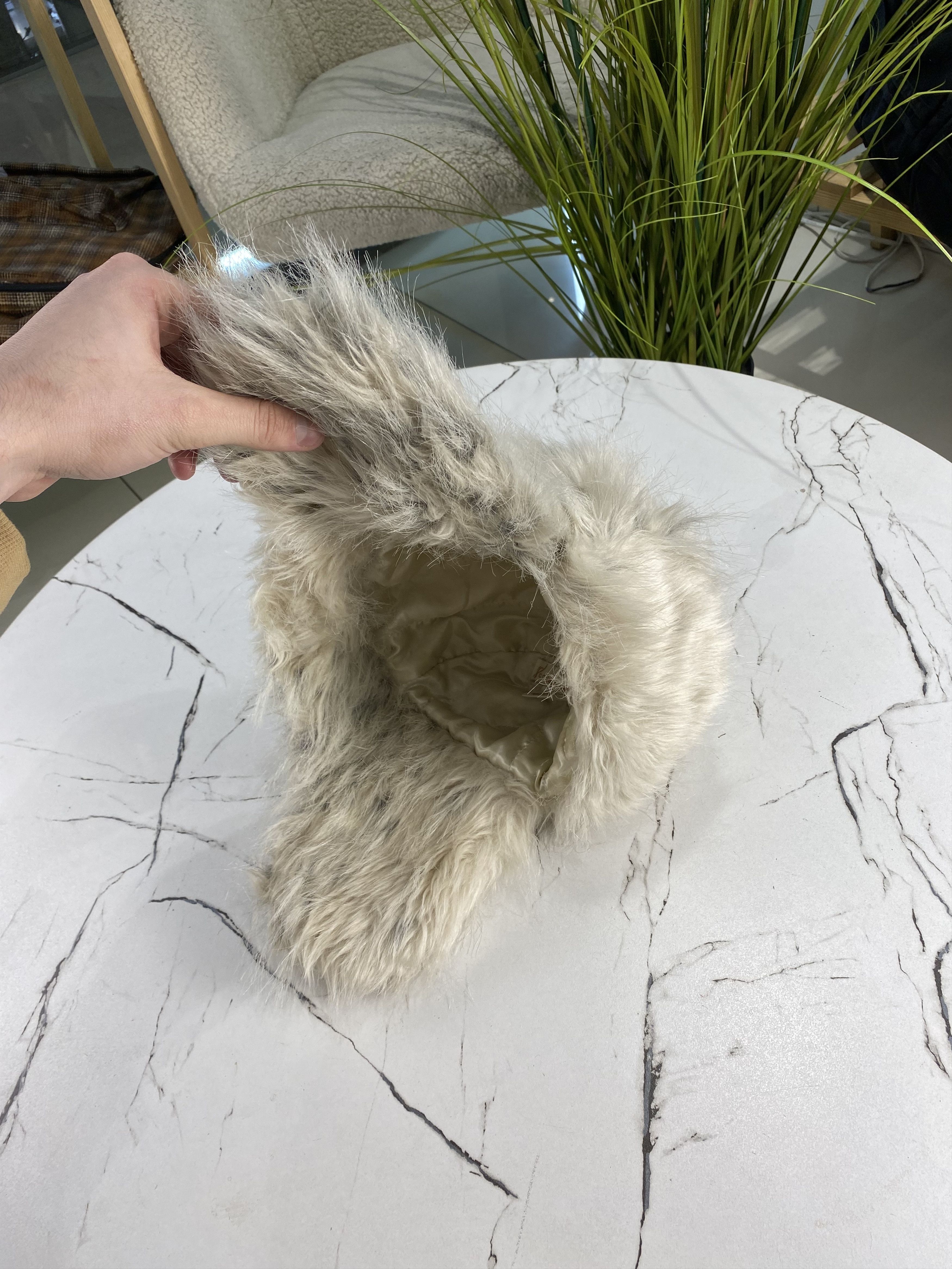 Japanese Brand Y2K Faux Fur Ushanka Vintage Fuzzy Warm Trapper Hat Size ONE SIZE - 7 Thumbnail