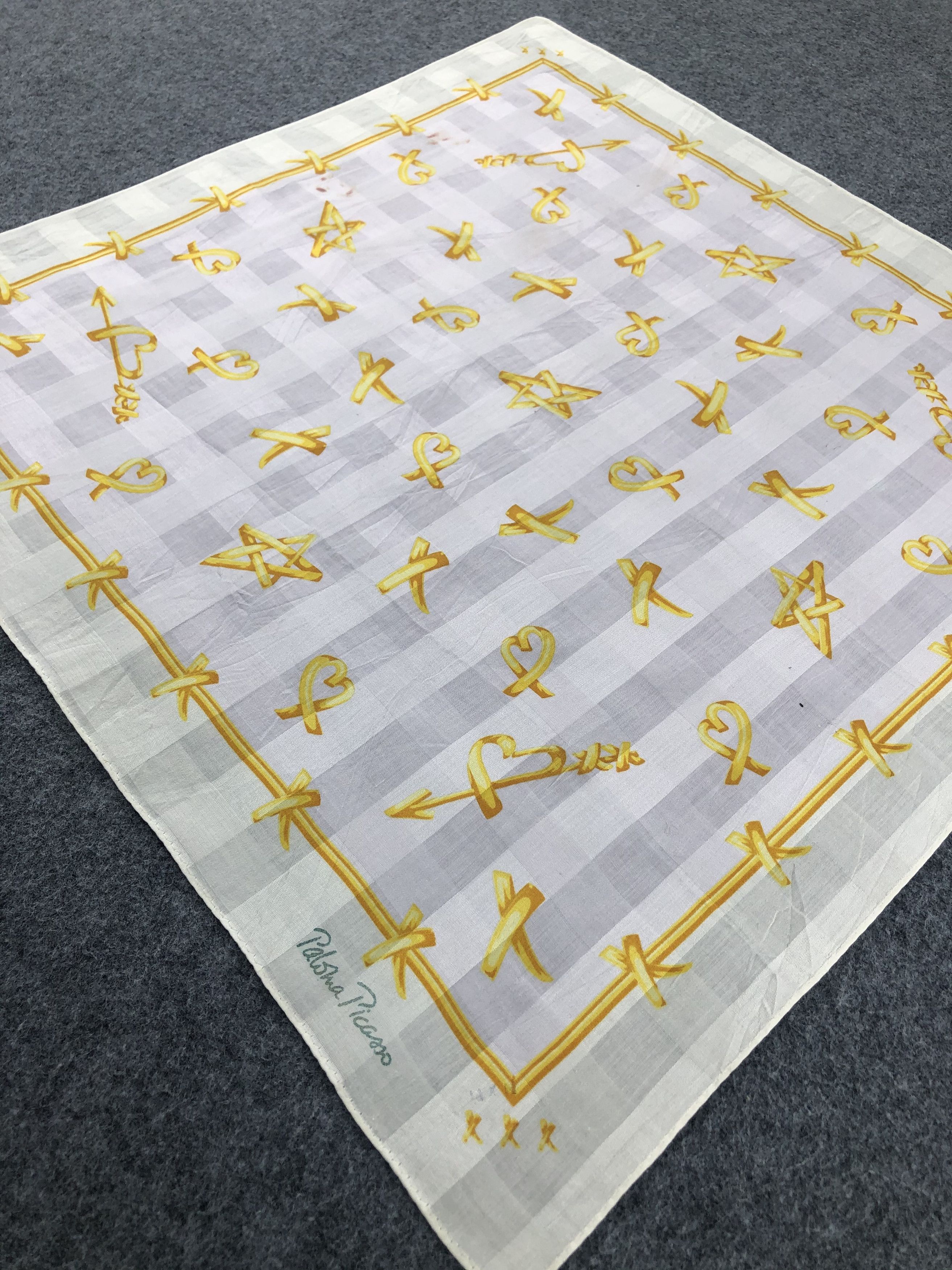 Paloma Picasso × Vintage Paloma Picasso Handkerchief / Bandana / Neckerchief Size ONE SIZE - 4 Thumbnail