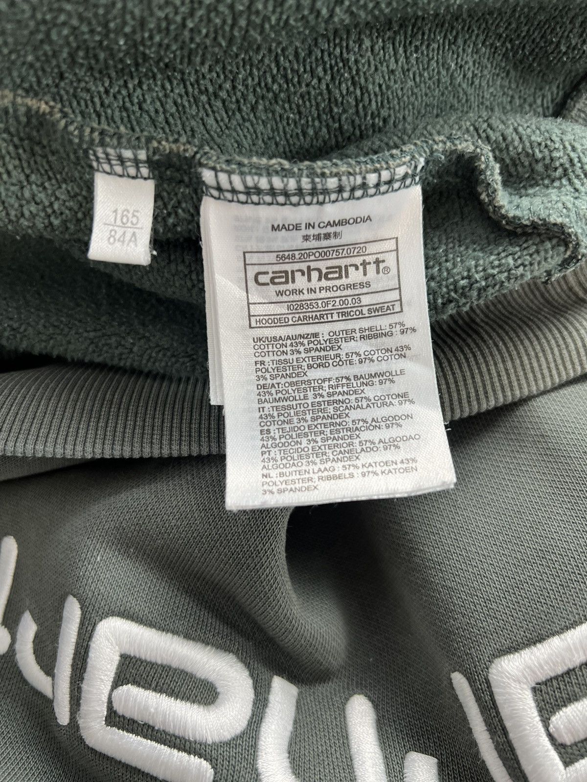 Carhartt Hoodie Carhartt Block Tricolore pour Homme Size US XS / EU 42 / 0 - 8 Thumbnail