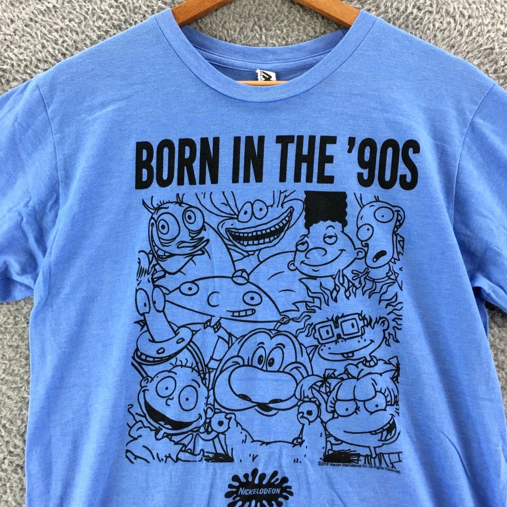 Nickelodeon M & M Mill Nickelodeon Tee Tshirt Mens Medium Blue Cotton Blend Short Sleeve Graphic Shirt Mens Blue Nickelodeon Tee Size US M / EU 48-50 / 2 - 2 Thumbnail