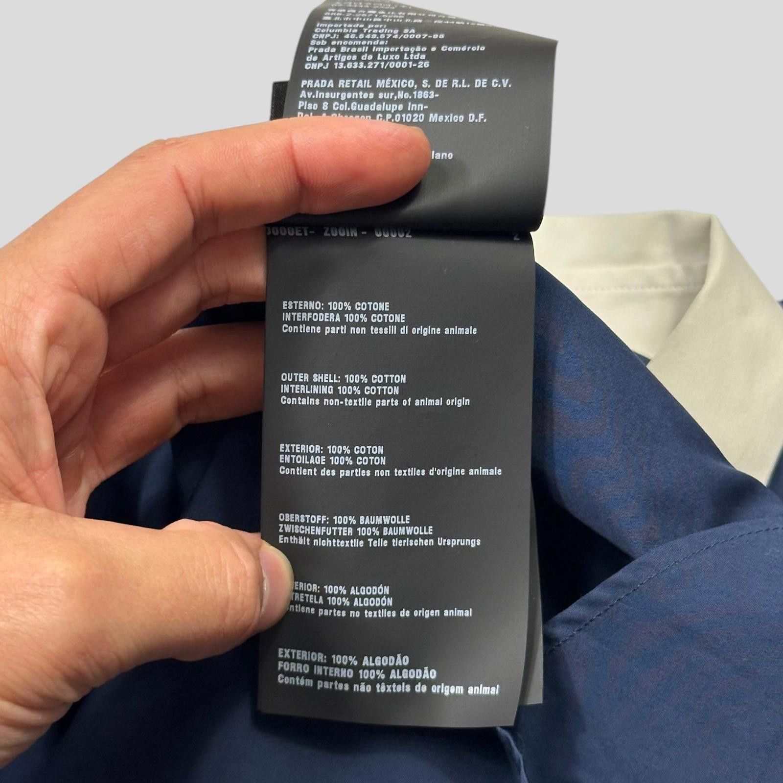 Prada Prada 2016 Store Exclusive Contrast Stripe Shirt DSWT - M Size US M / EU 48-50 / 2 - 6 Thumbnail