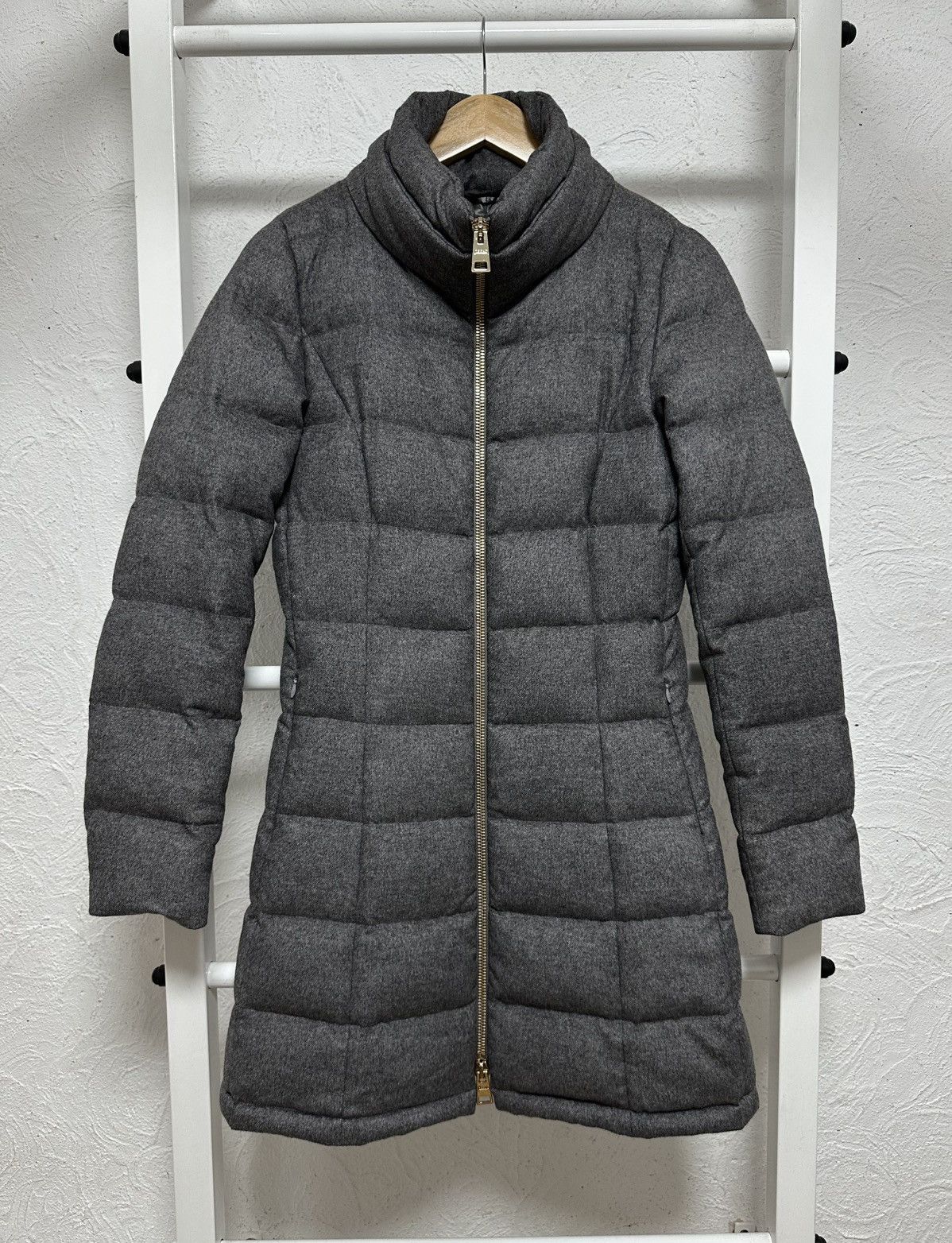 Herno Herno Women’s Down Jacket Coat 100% Wool Gray Italy Size S Size S / US 4 / IT 40 - 1 Thumbnail