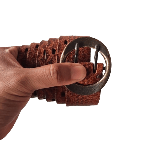 Takeo Kikuchi 🕸️ TK by takeo kikuchi solid brass punk rock leather belt Size ONE SIZE - 1 Thumbnail
