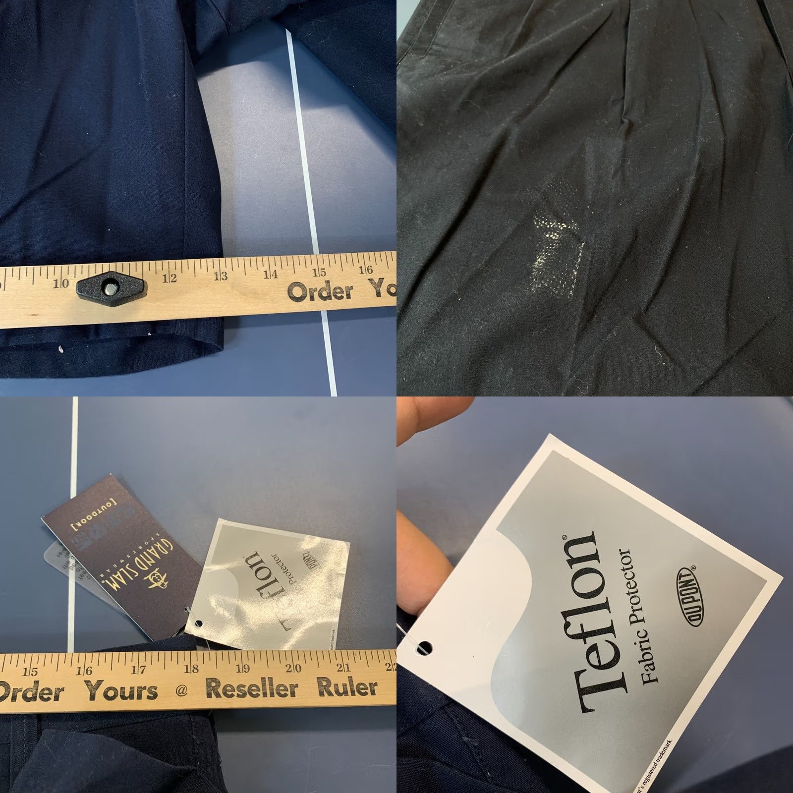 Vintage Grand Slam CHino Shorts Mens Size 36x8 Navy Blue Casual TEFLON NWT Size US 36 / EU 52 - 9 Thumbnail