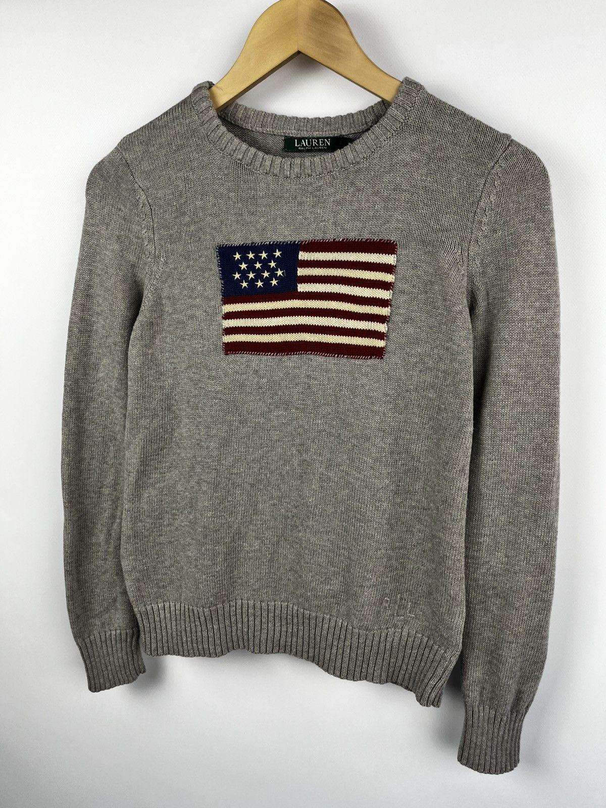 Polo Ralph Lauren Vintage Ralph Lauren sweater big logo USA American Flag knit Size M / US 6-8 / IT 42-44 - 1 Thumbnail