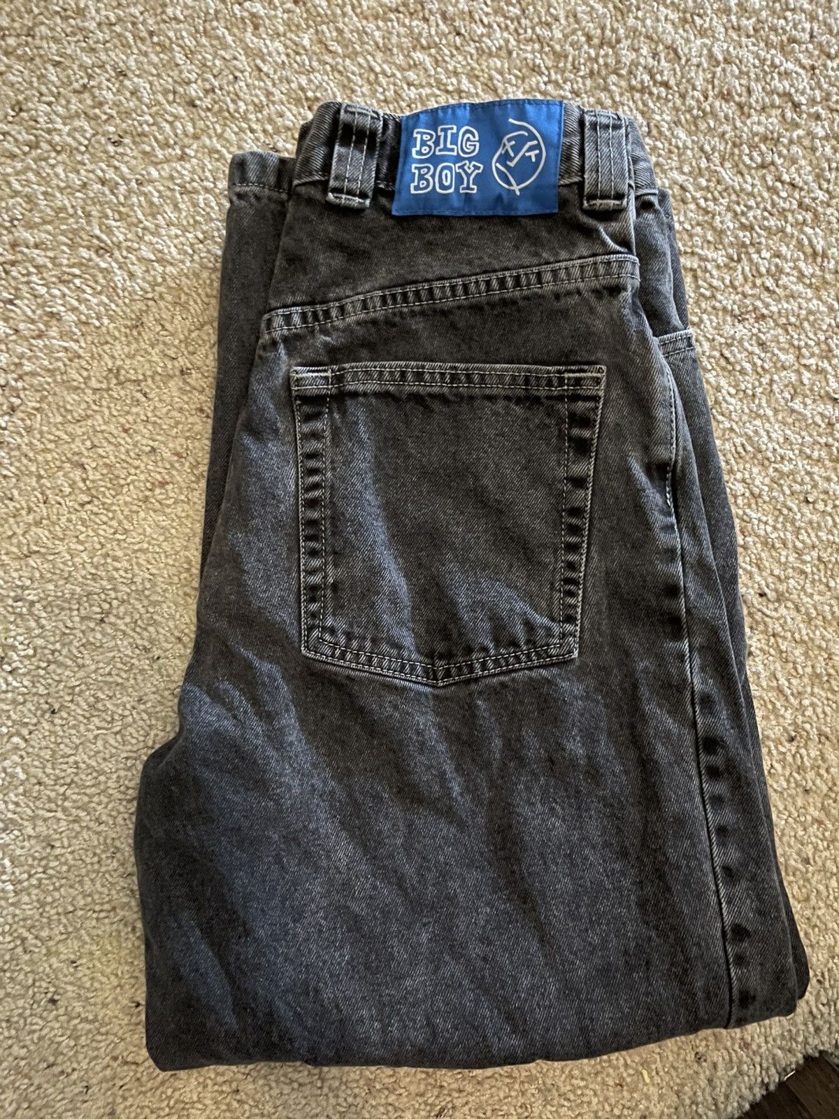 polar skate big boy black 旧タグ polar skate big boy washed black 旧ロゴ - メルカリ