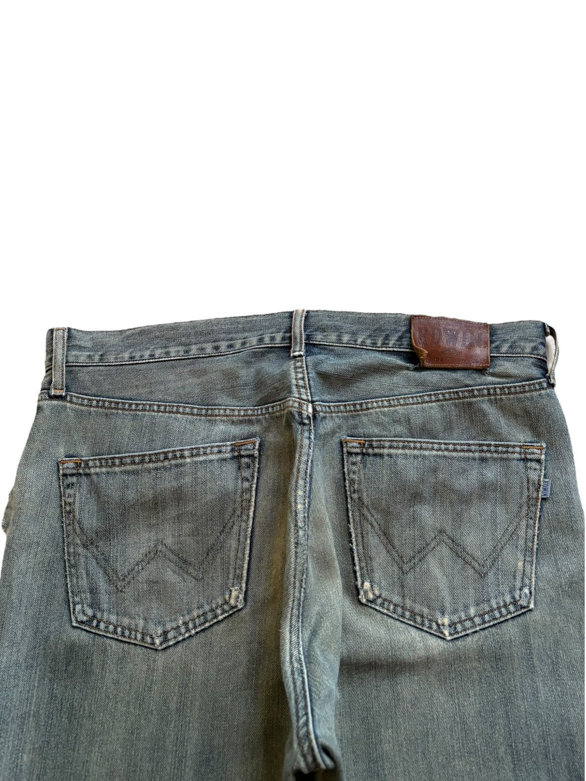 Edwin Vintage Japanese Edwin Rusty Mud Wash Ripped Baggy Jeans Size US 36 / EU 52 - 8 Thumbnail