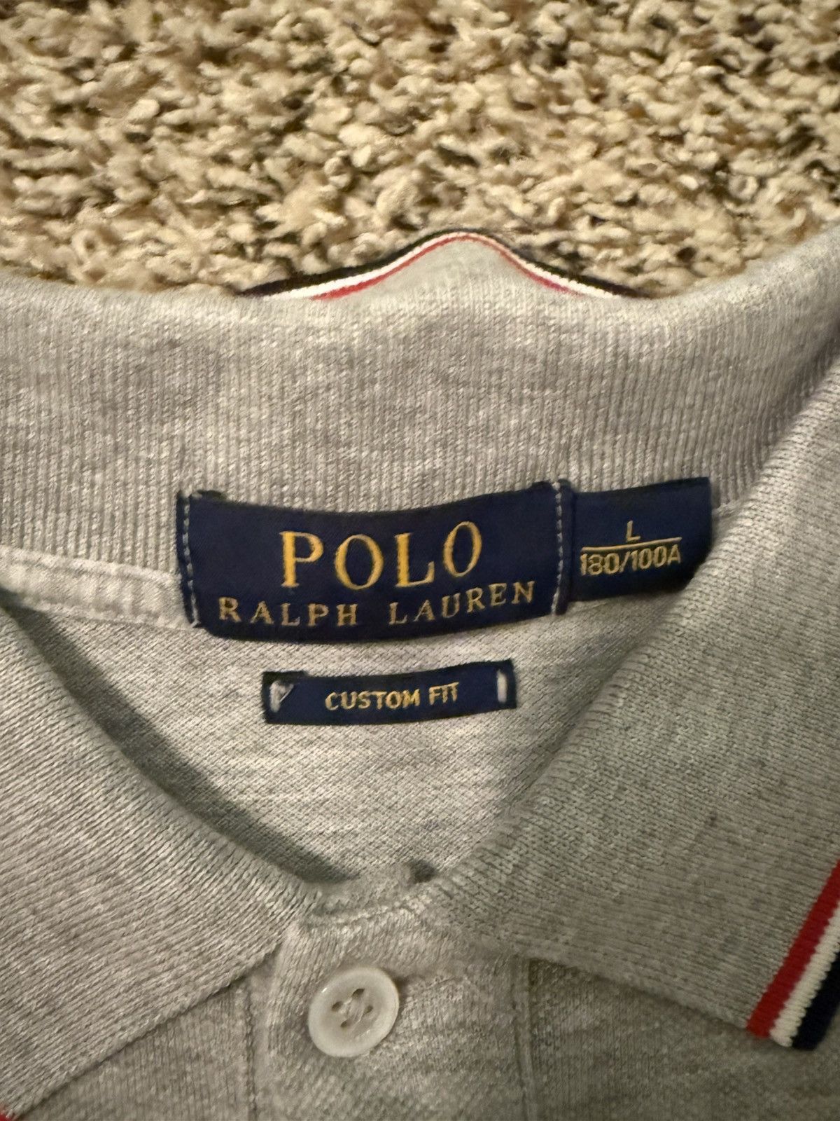 Polo Ralph Lauren Polo Ralph Lauren Grey Polo Size US L / EU 52-54 / 3 - 2 Thumbnail